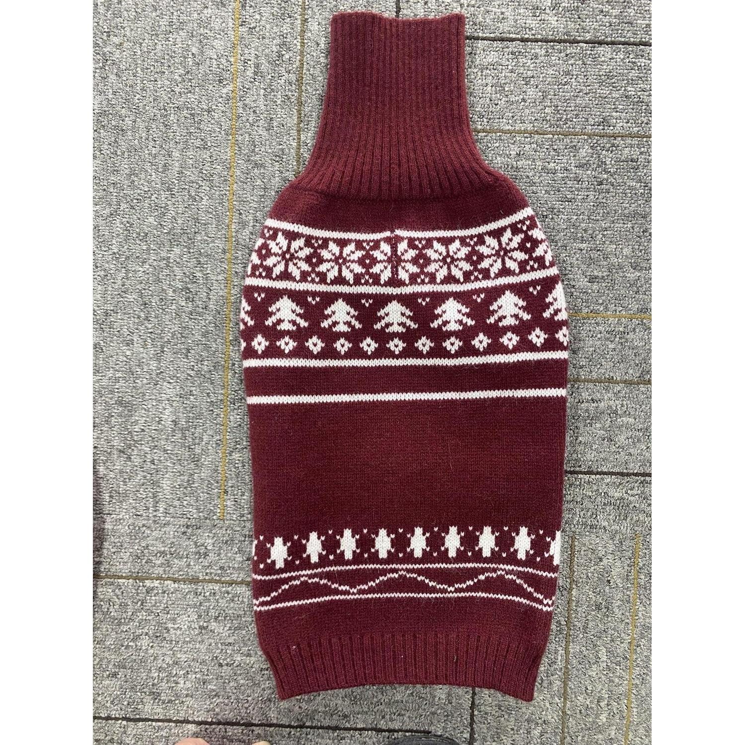 LuxusKollektion Hundepullover Hundepullover Weihnachten Burgund XS