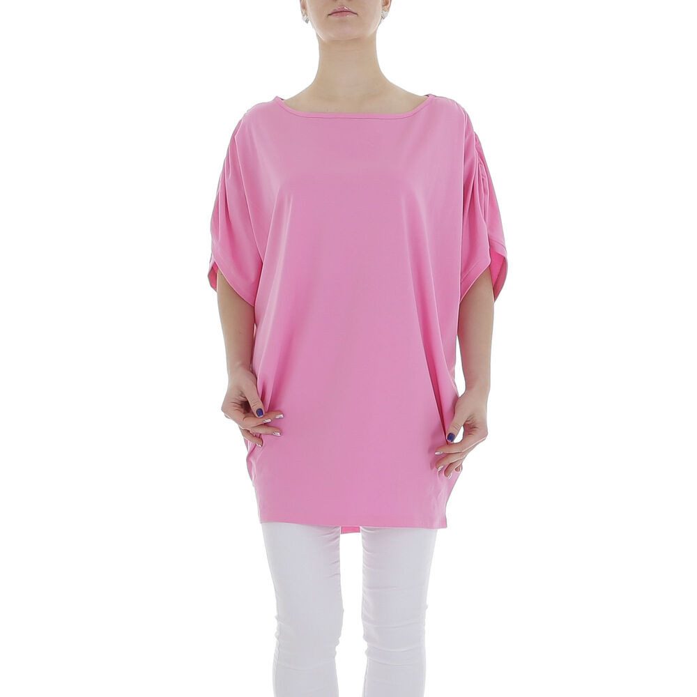 Ital-Design Tunikashirt Damen Freizeit (85987270) Stretch Top & Shirt in Rosa