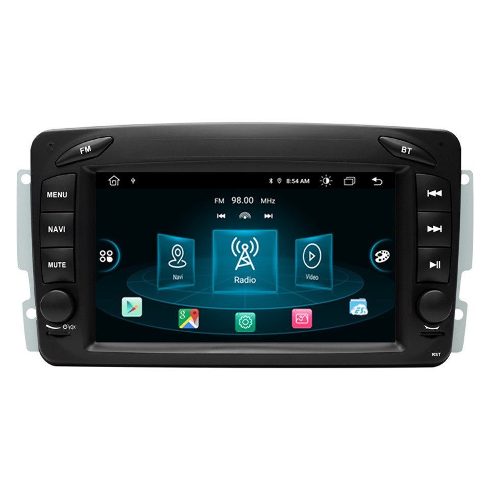 GABITECH 7" Autoradio für Mercedes Benz C CLK Viano A-W168 W203 E-Klasse ML SLK Autoradio (Viano und Vito (W639) Android 13 Drahtloses Carplay und Android Auto)