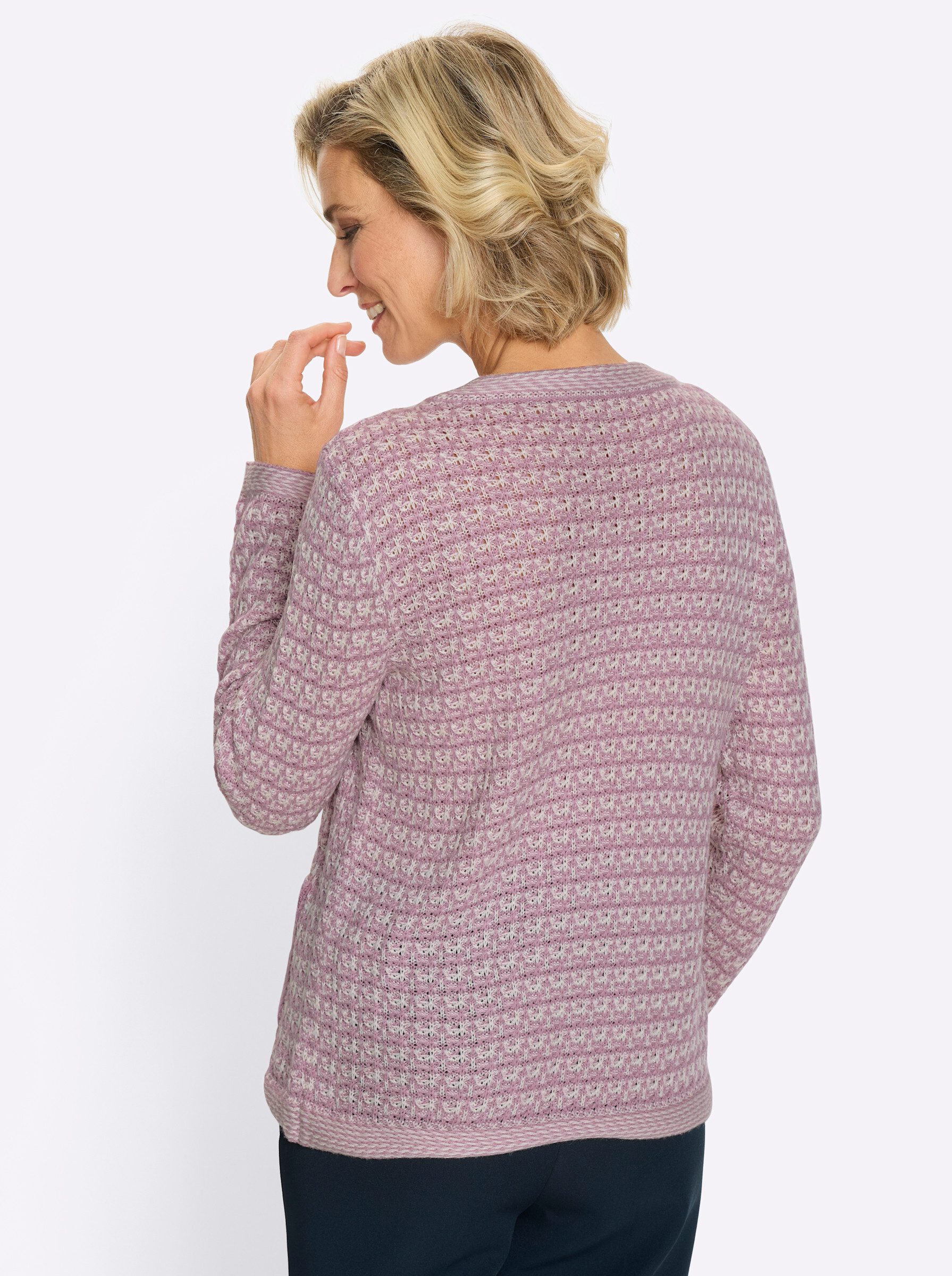 Sieh an! Strickpullover Rundhals-Pullover Langarm günstig online kaufen