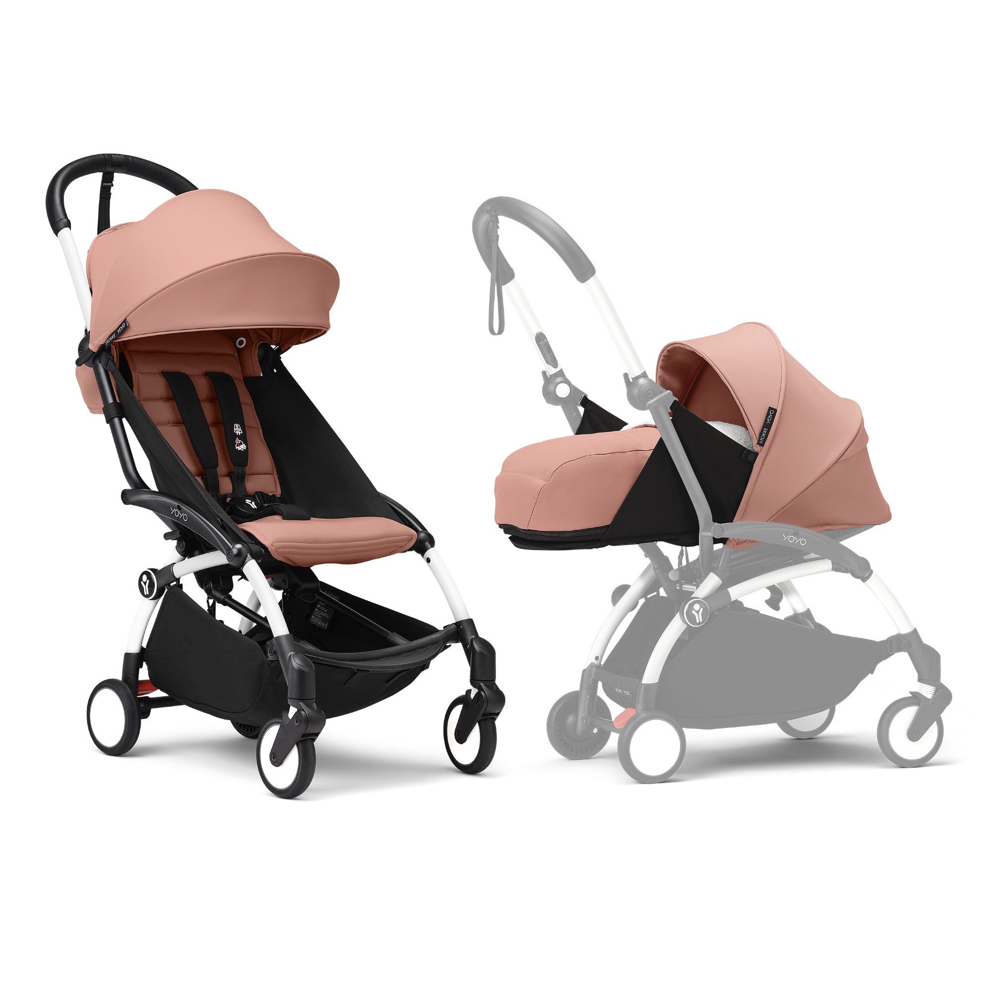 Stokke Kinder-Buggy YOYO³ Kinderwagen mit Neugeborenen, Leicht & kompakt - Handgepäck-kompatibel