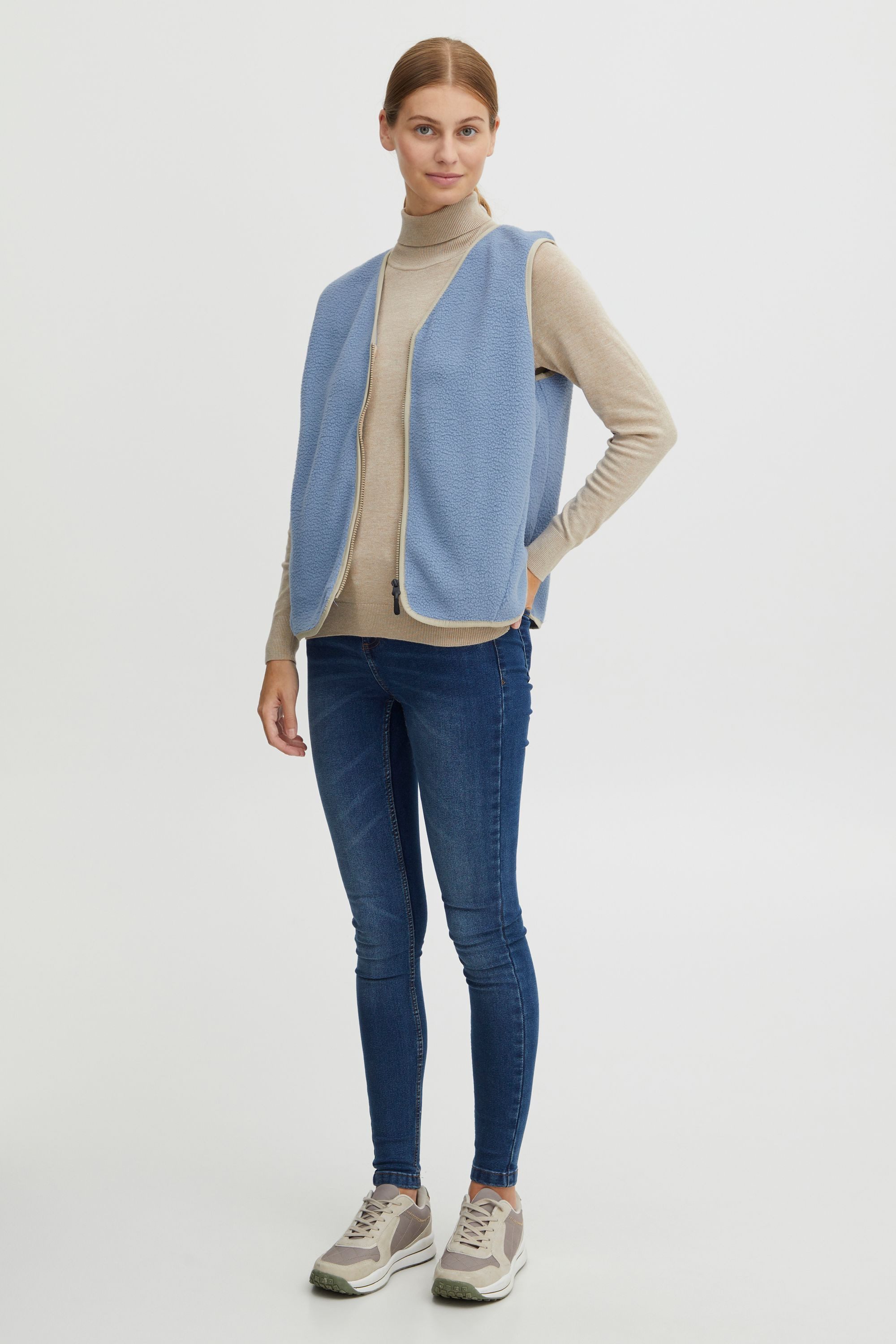 OXMO Kurzweste OXPianne 21800103-ME Modische Jacke günstig online kaufen