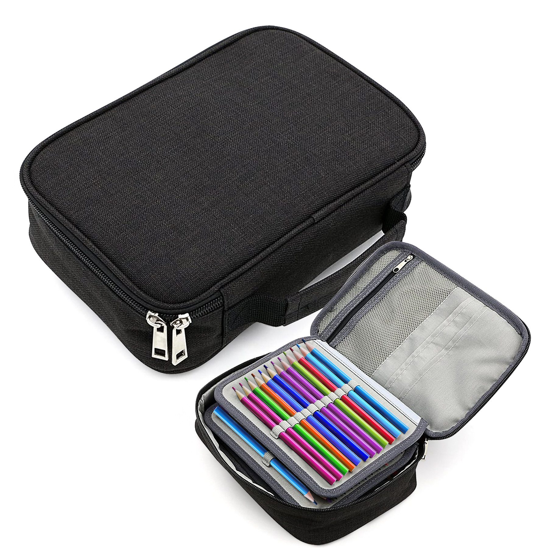 Federmäppchen Federmäppchen mit 72 Slots, hohe Kapazität, Bleistift-Organizer