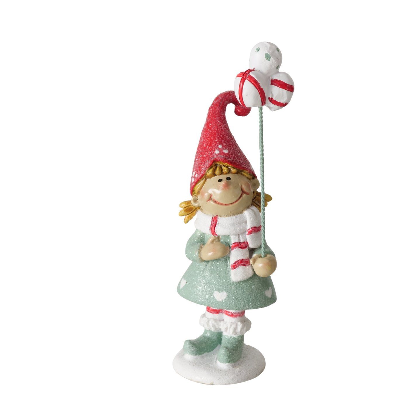 MF Weihnachtsfigur Weihnachtsfiguren Glitzerwichtel Jollytime 3er Set handbemalt 11cm (3 St) – Bild 3 von 5