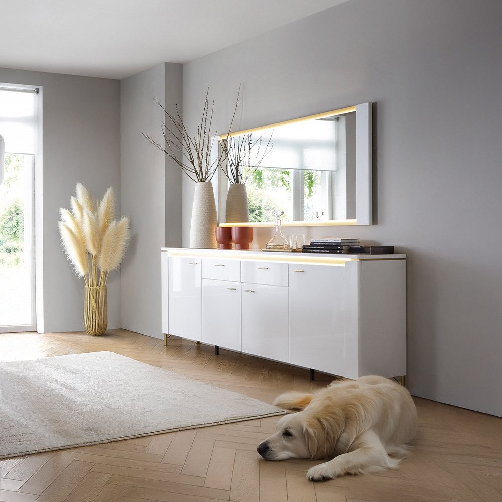 Lomadox Esszimmer-Set LUKA-129, (Spar-Set, 2-St., Sideboard günstig online kaufen