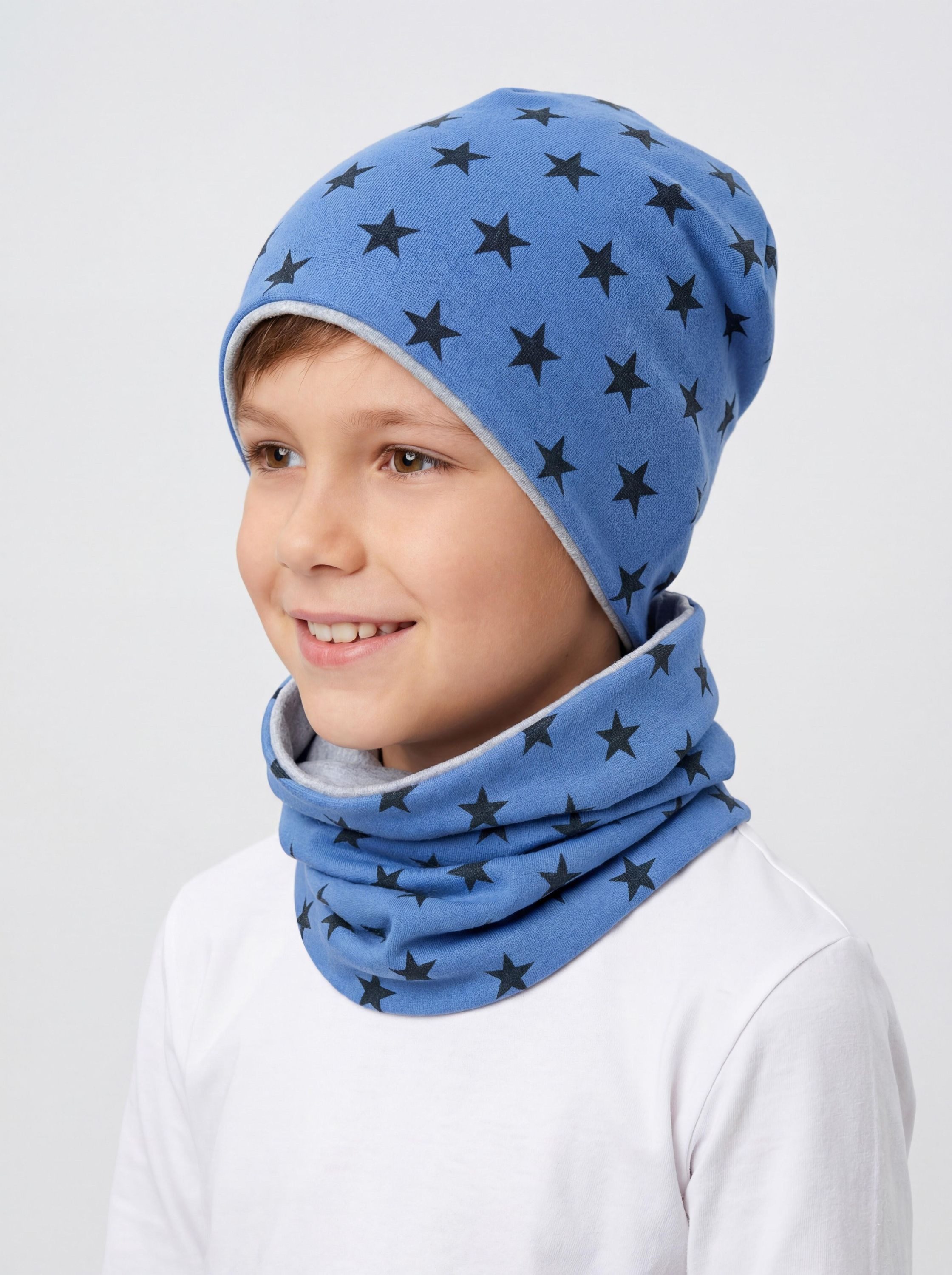TupTam Beanie TupTam Unisex Kinder Beanie Mütze Schlauchschal Set