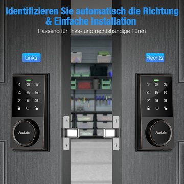 ombar Türschlossantrieb Intelligentes Türschloss, Smart Lock, für Home Schlafzimmer