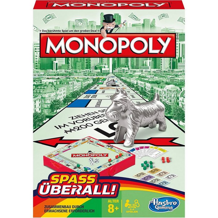 Hasbro Spiel Monopoly Kompakt