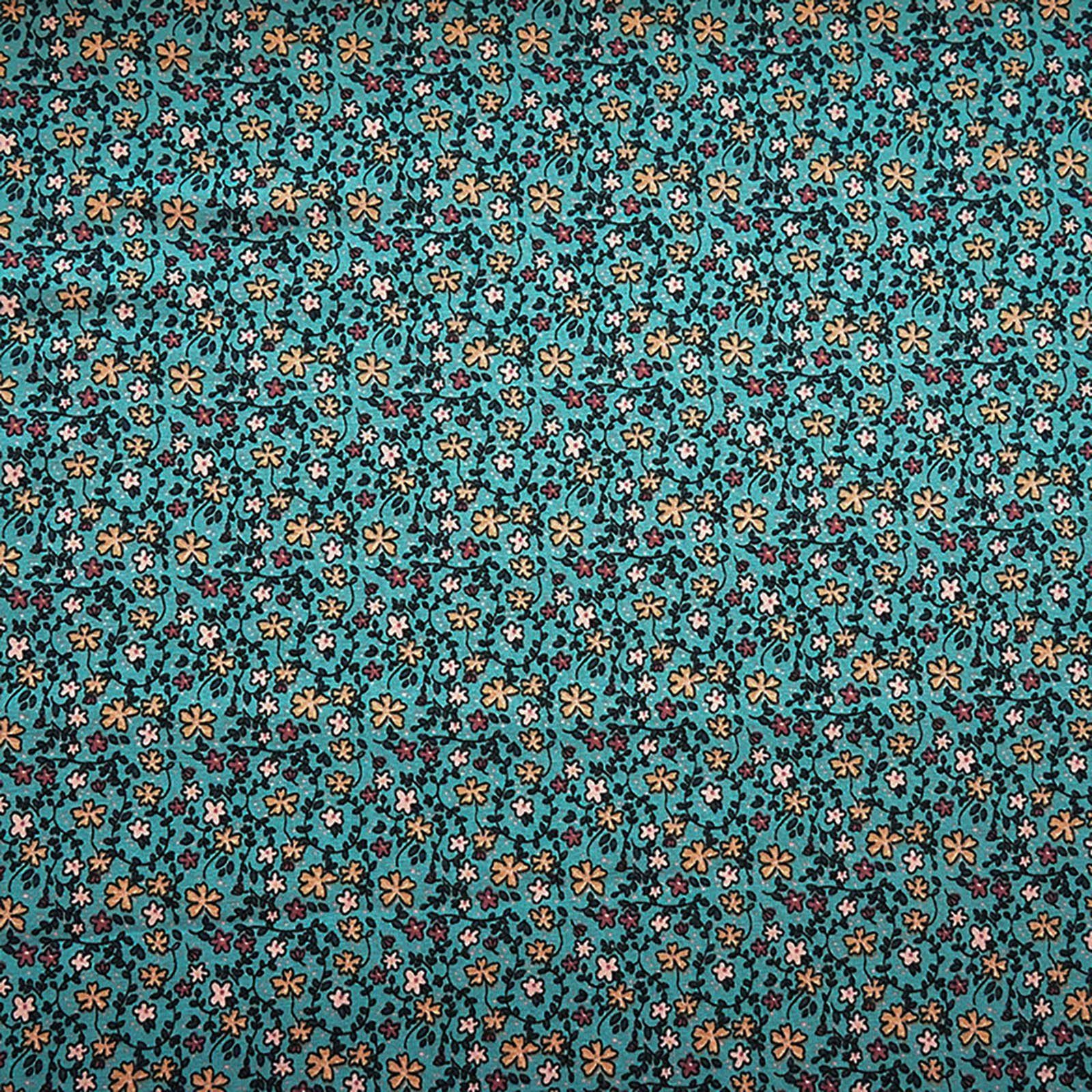 Stoff Biojersey Kinderstoff Blumenwiese ab 0,5x1,65m