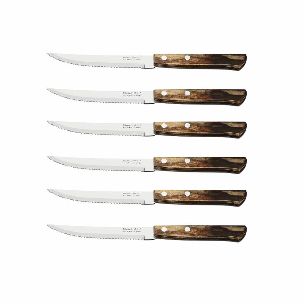 Tramontina Steakmesser 6er Set Braun