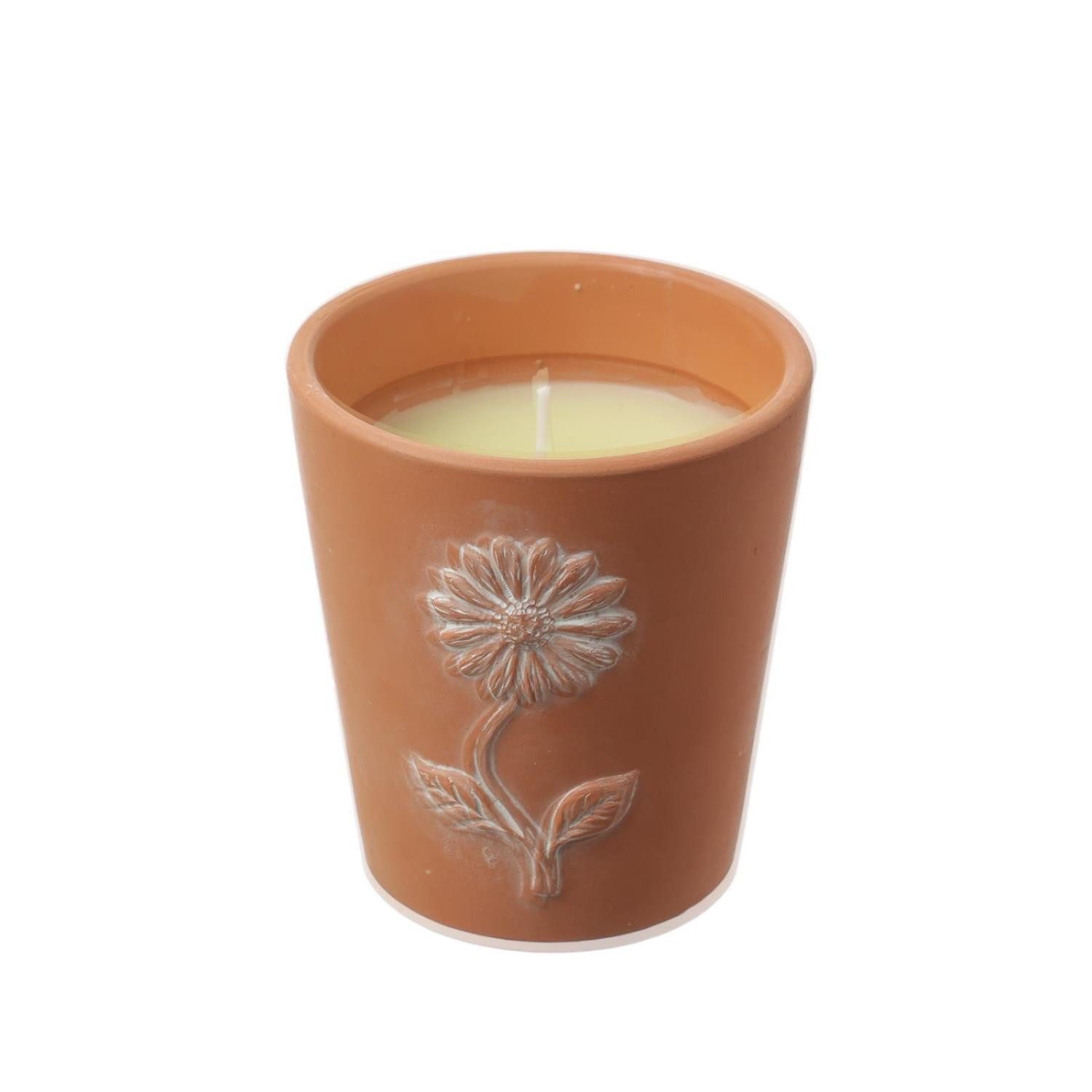 MARELIDA LED-Kerze Duftkerze Citronella in Tontopf Terrakotta Blumentopf Outdoorkerze (1-tlg)