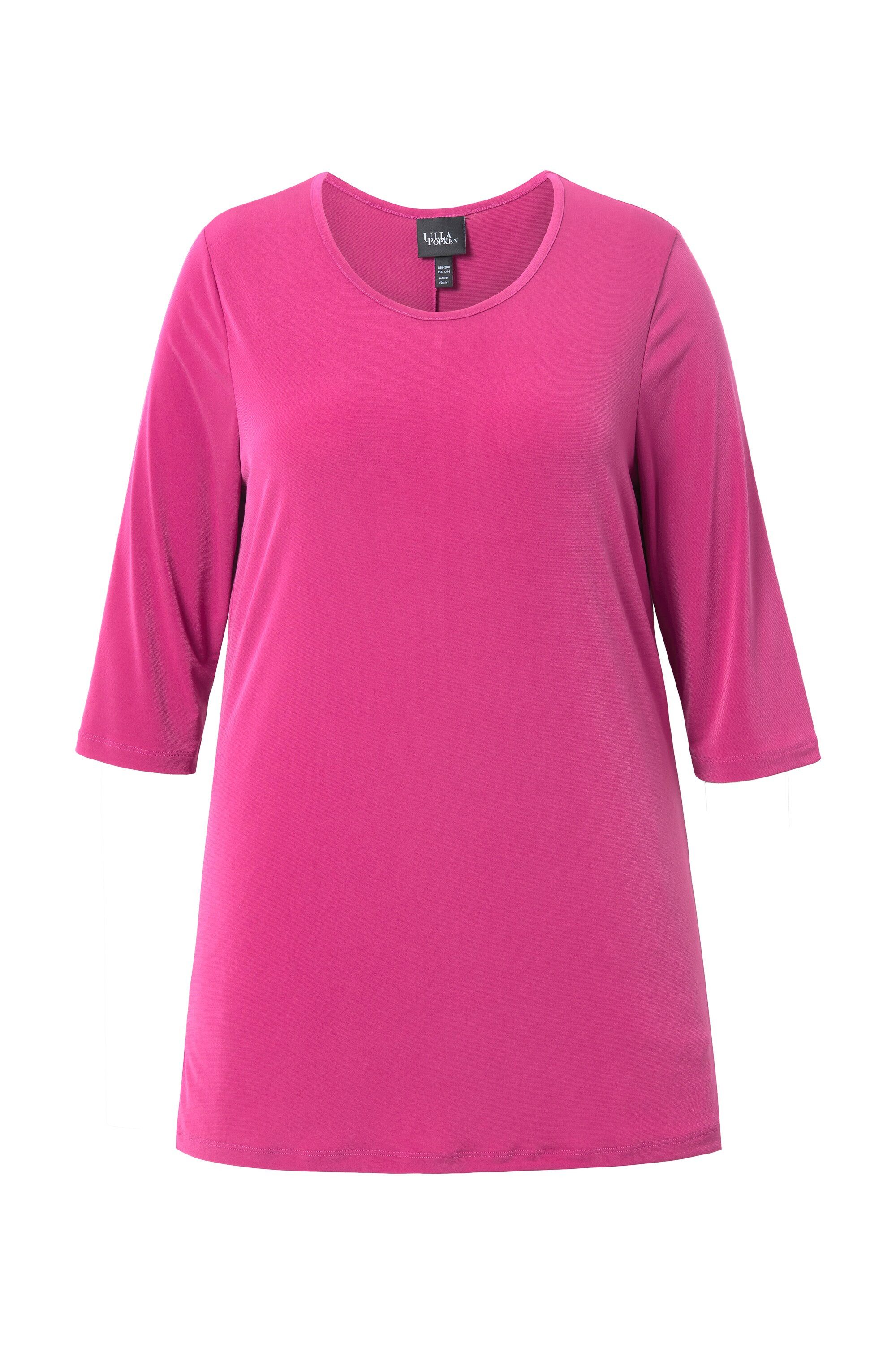 Ulla Popken Longshirt Longshirt Rundhalsausschnitt 3/4-Arm günstig online kaufen