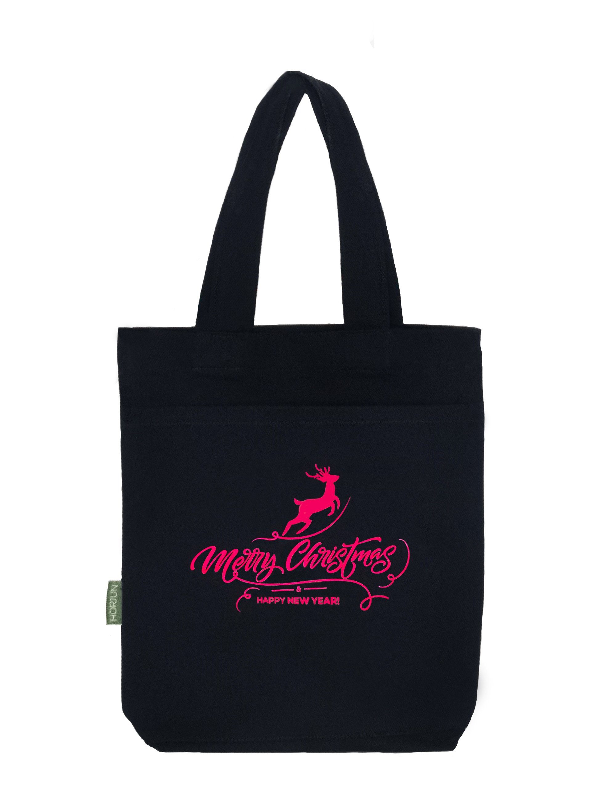 Horjun Flaschenträger Weinsäckchen, Wein Geschenktaschen (Weihnachtsgeschenke, 2-St., Flaschenkorb), 100% Baumwolle, Gabardine Stoff