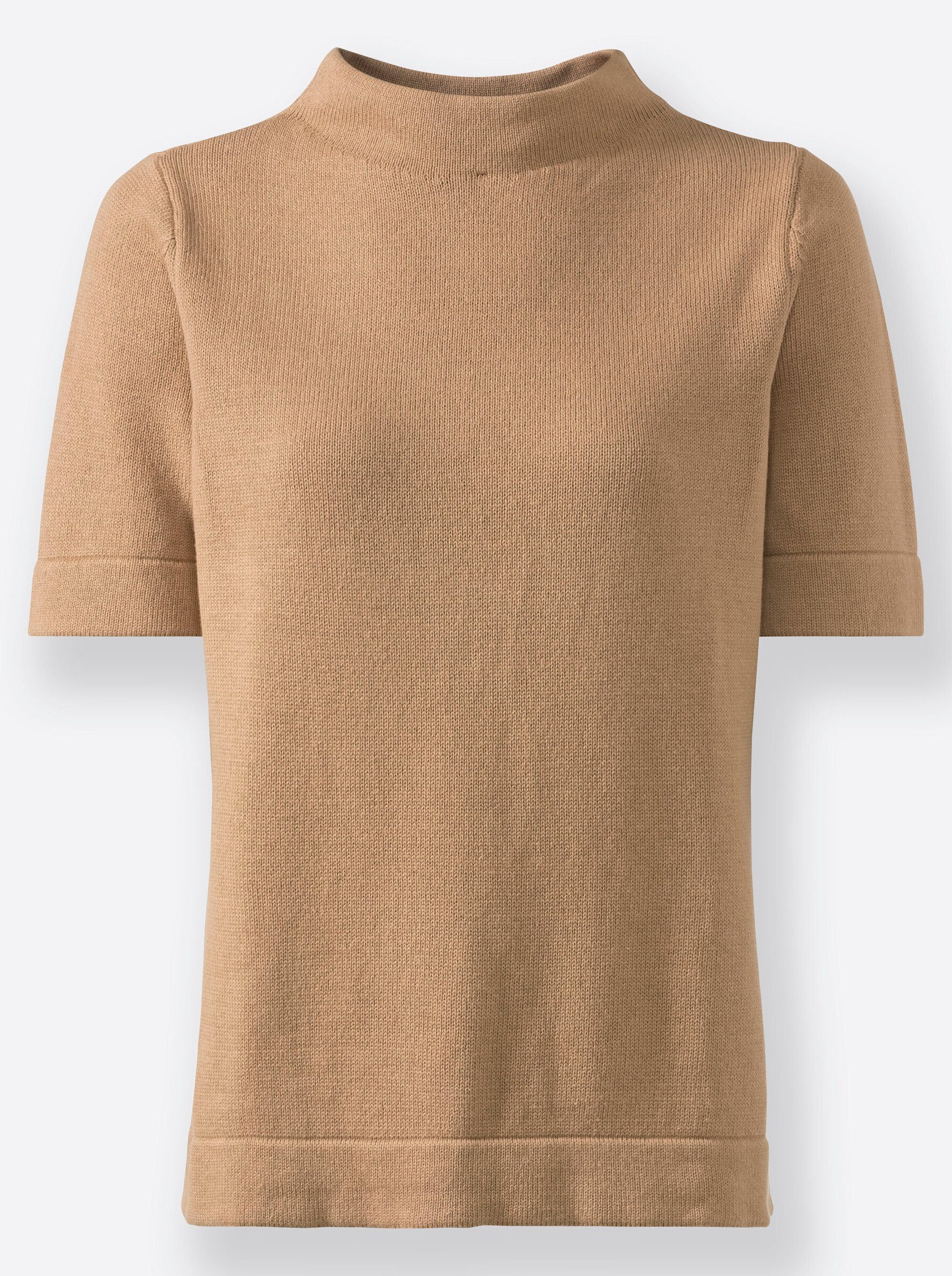 Witt Strickpullover Pullover Kurzarm Jersey aus Baumwolle, mit Halbarm
