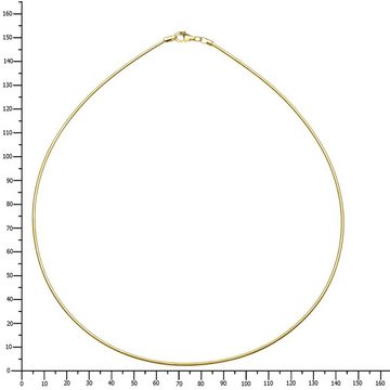 OSTSEE-SCHMUCK Silberkette - Omega 1,7 mm - Silber 925/000, vergoldet -, (1-tlg)