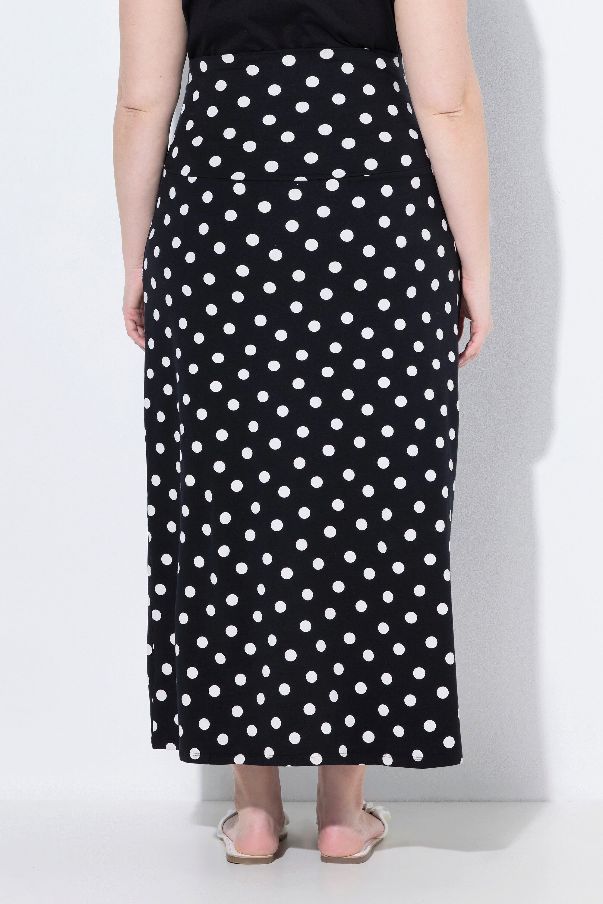 Ulla Popken Schlupfrock Jersey-Maxirock Muster Stretchbund Schwangerschaft