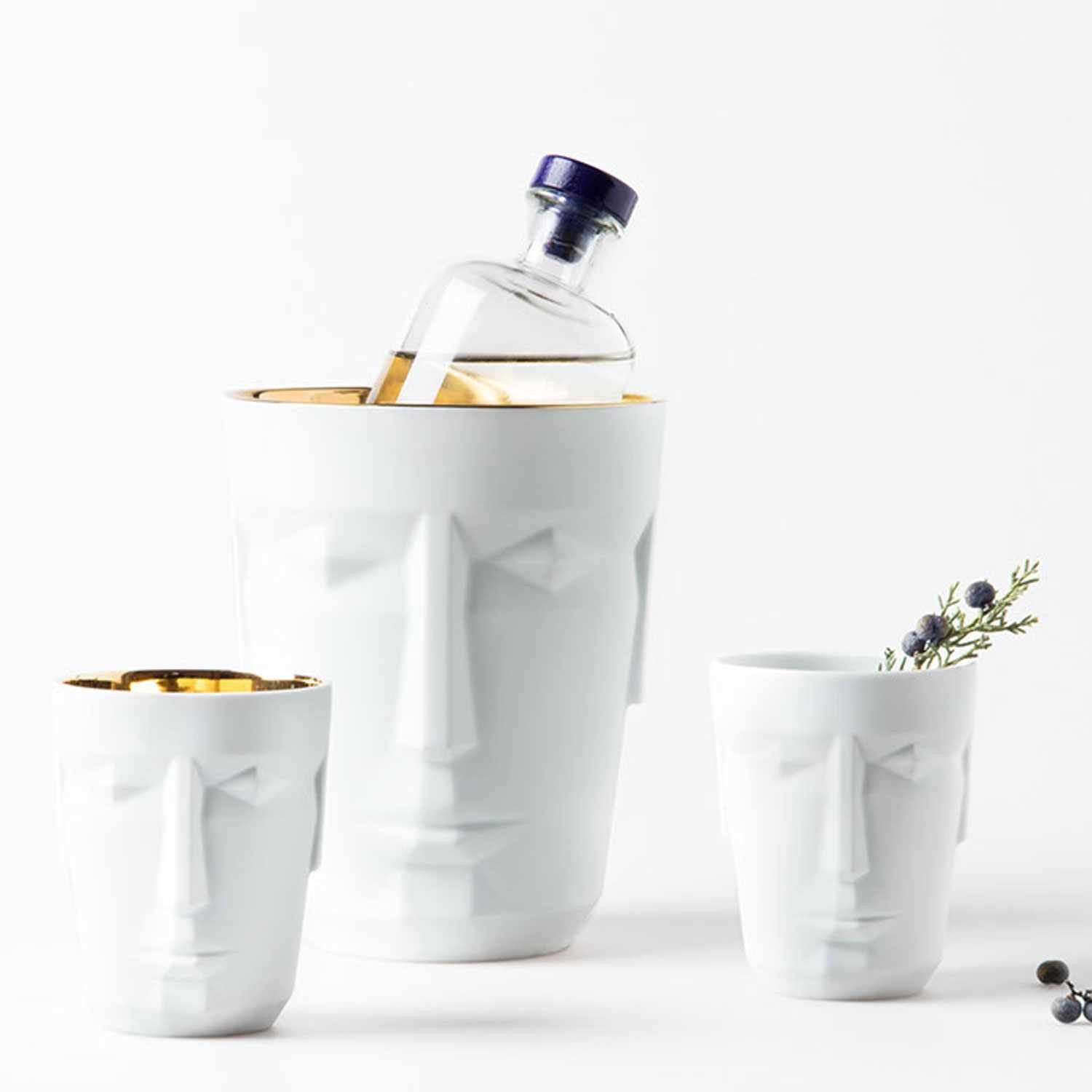 Sieger by Fürstenberg Longdrinkglas Sieger by Fürstenberg Gin u. Cocktailbecher PROMETHEUS, Porzellan