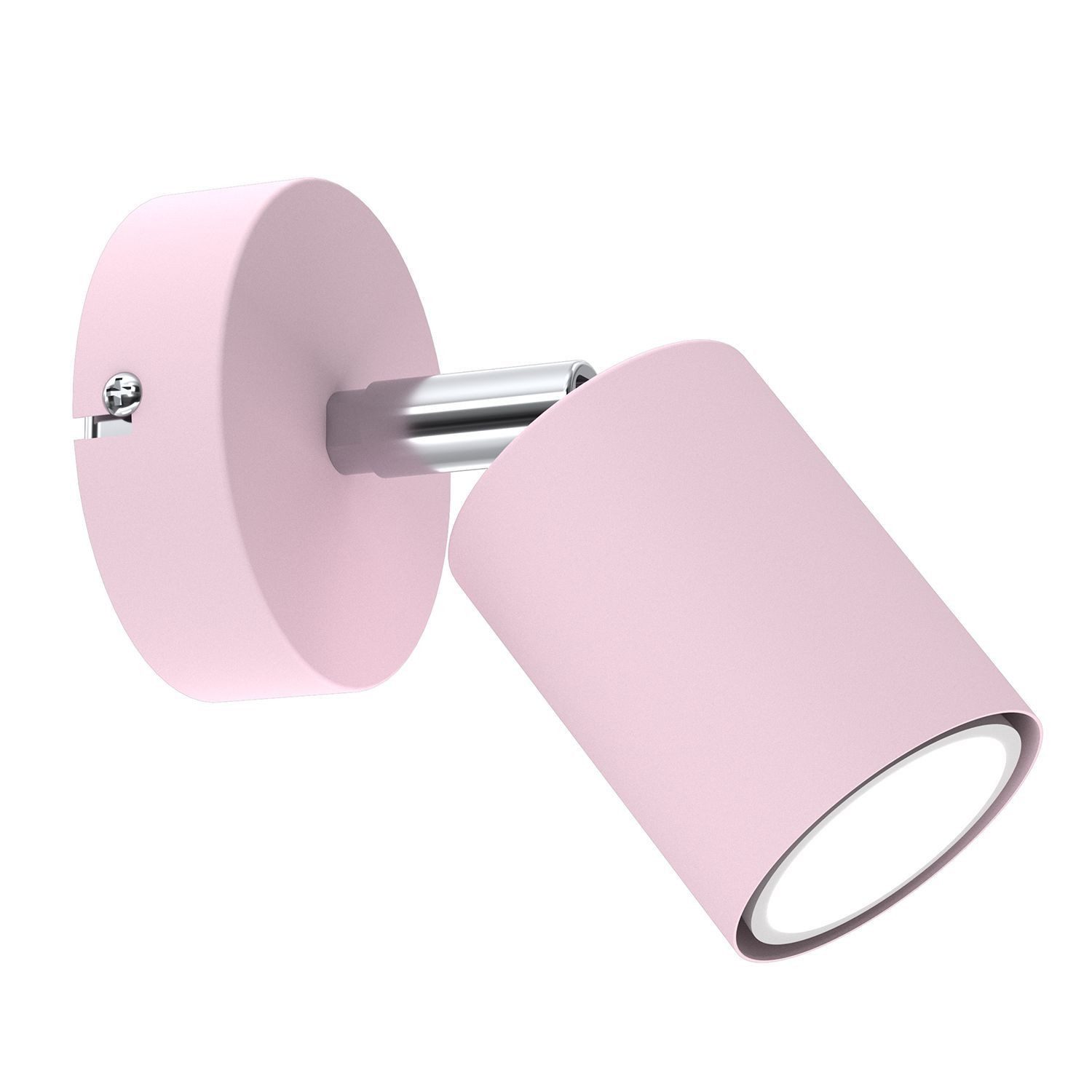Licht-Erlebnisse Wandstrahler PINIK, ohne Leuchtmittel, Metall Metall GU10 verstellbar Pink Modern