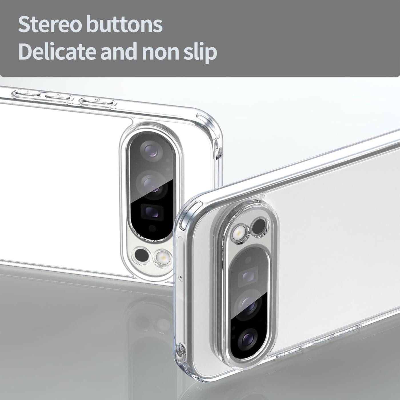 CoolGadget Handyhülle Transparent Ultra Slim Case für Google Pixel 10 Pro 6,3 Zoll, Silikon Hülle Dünne Schutzhülle für Pixel 10 Pro Hülle – Bild 4 von 5
