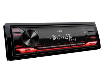 JVC KD-X182DB Digital Autoradio DAB+/FM Tuner mit Front- AUX/USB Autoradio (Digitalradio (DAB), FM-Tuner mit RDS, 22,00 W, kontraststarkes LCD-Display)