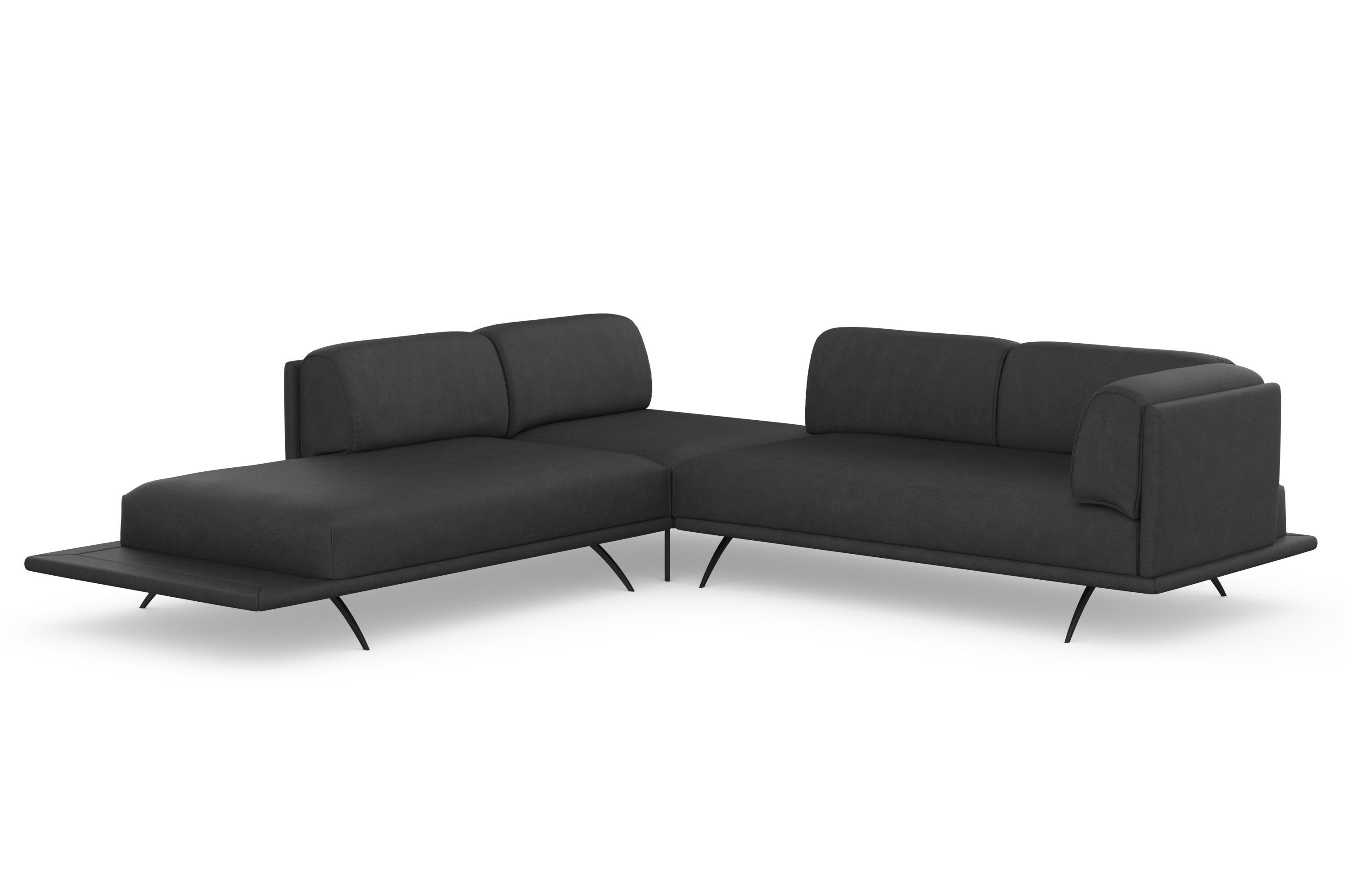 Ecksofa Sockel bezogenem machalke® mit benito,