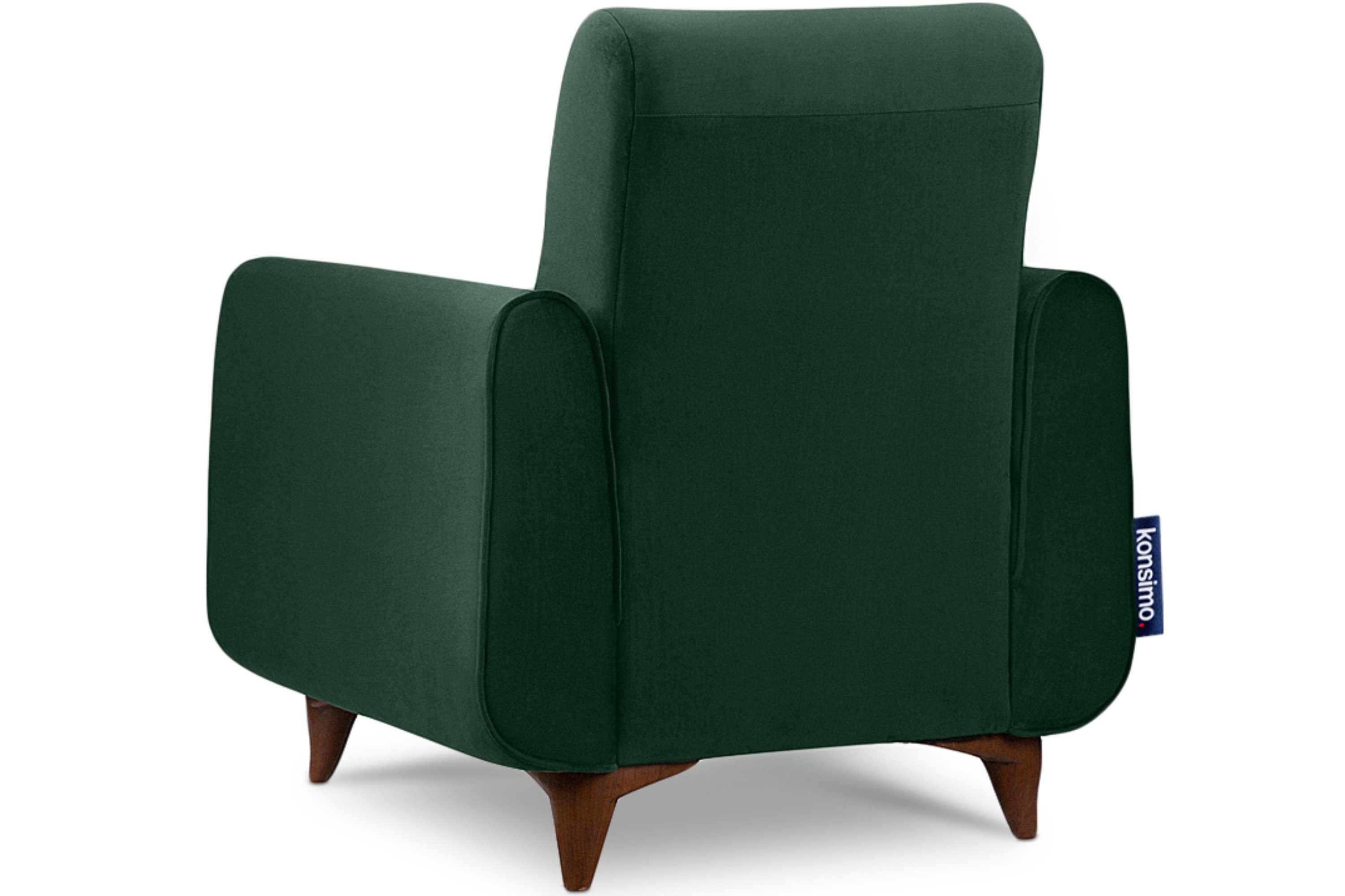 Armlehnen dunkelgrün GUSTAVO Komfortabler mit Sessel dunkelgrün Sessel Konsimo |