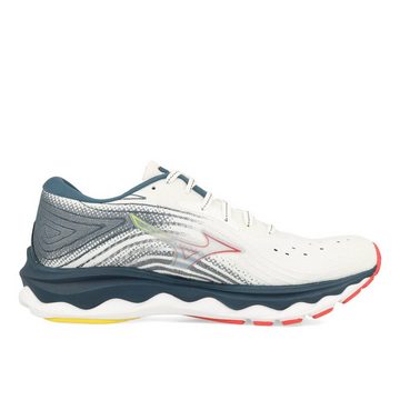 Mizuno Mizuno Wave Sky 6 Damen White Hibiscus Buttercup Langlaufschuhe