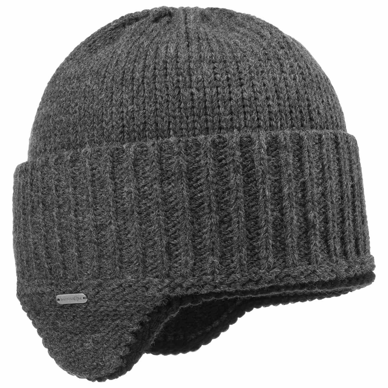 McBurn Beanie (1-St) Strickmütze mit Futter, Made in Italy anthrazit