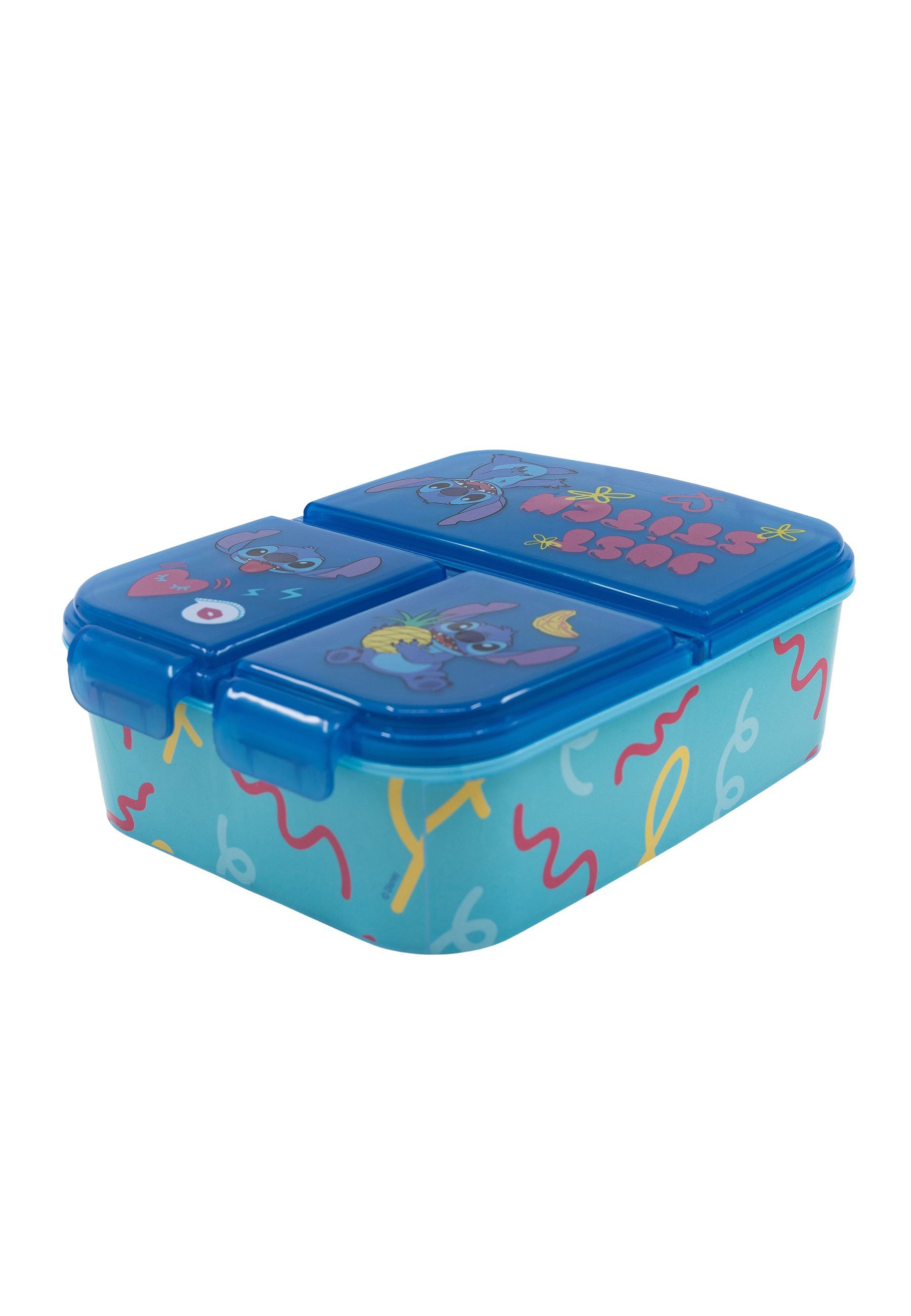 Lilo & Stitch Lunchbox Stitch Brotdose, Vesperdose mit 3 Fächern