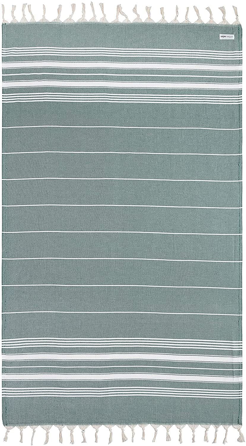 CAPTAIN and Mermaid Strandtuch Captain&Mermaid Premium Strandtuch aus 100% Baumwolle, 100% Baumwolle