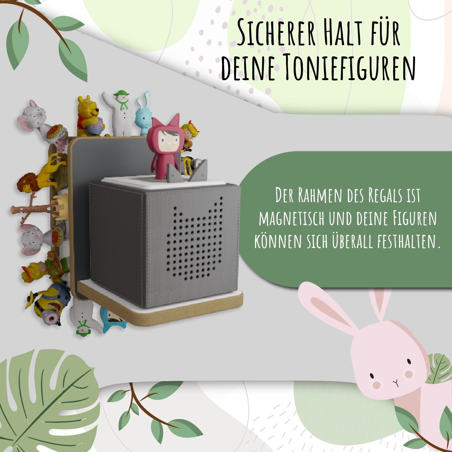 Holzura Kinderregal Holzura Regal für Toniebox Tonieregal für Toniefiguren günstig online kaufen