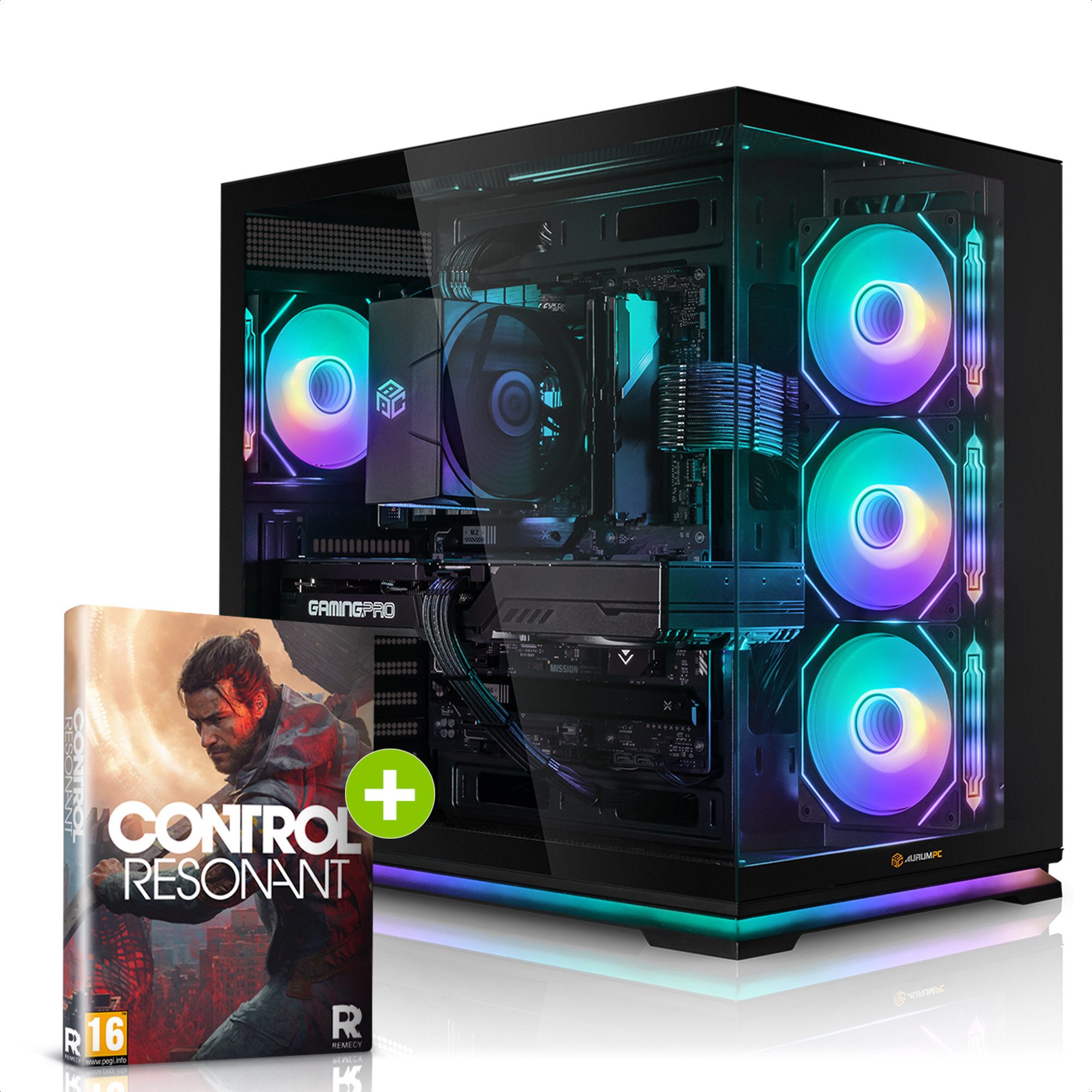 AurumPC R7 7800X3D mit RTX5070Ti 16GB und 32GB DDR5 RAM Gaming-PC (AMD Ryzen 7 7800X3D, GeForce RTX 5070 Ti, 32 GB RAM, 1000 GB SSD, Luftkühlung, Windows 11, WLAN)