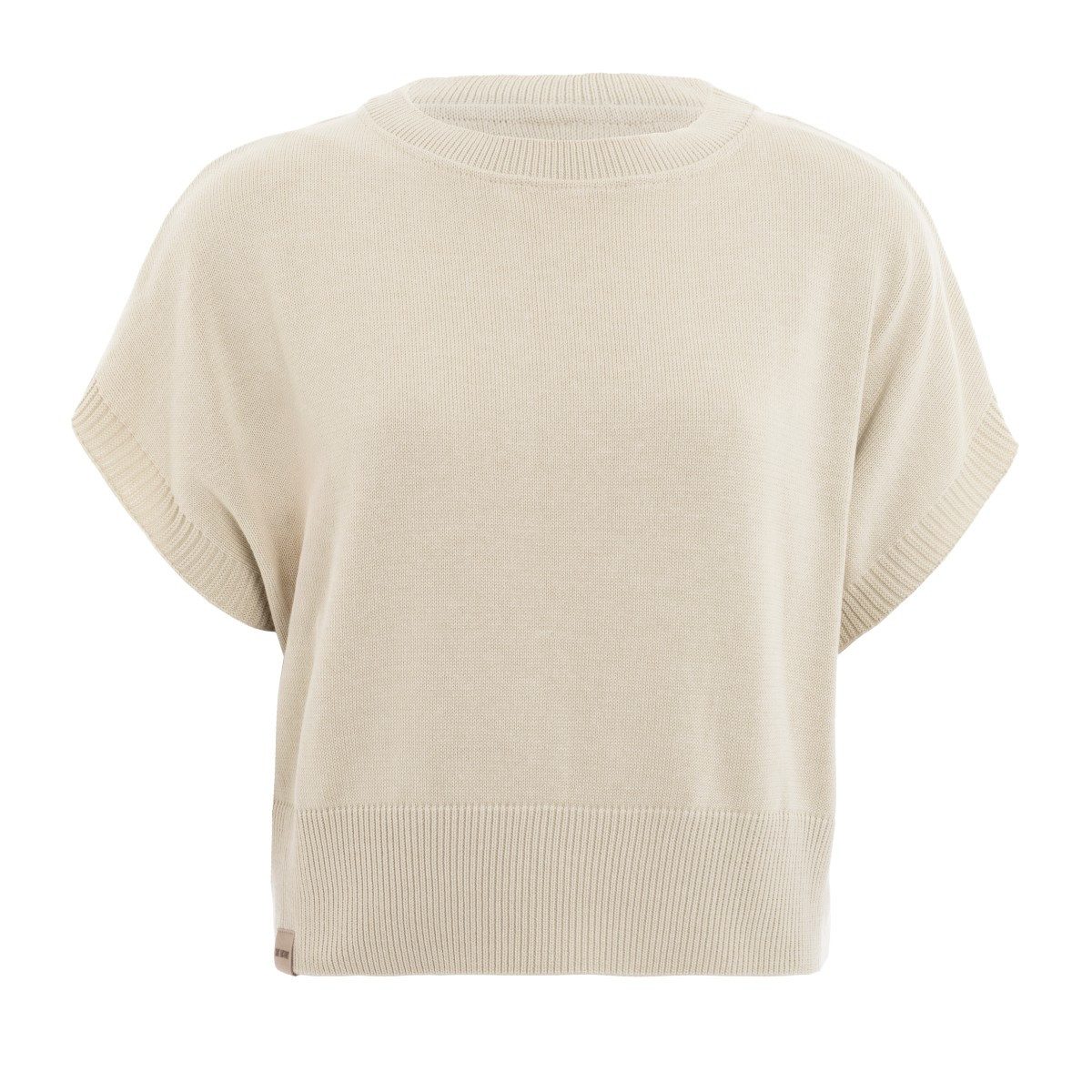 Knit Factory Strickpullover Casy Ecru 40 42 Beige 40/42 (1-tlg) Modell Casy, für Frühjahr, Sommer