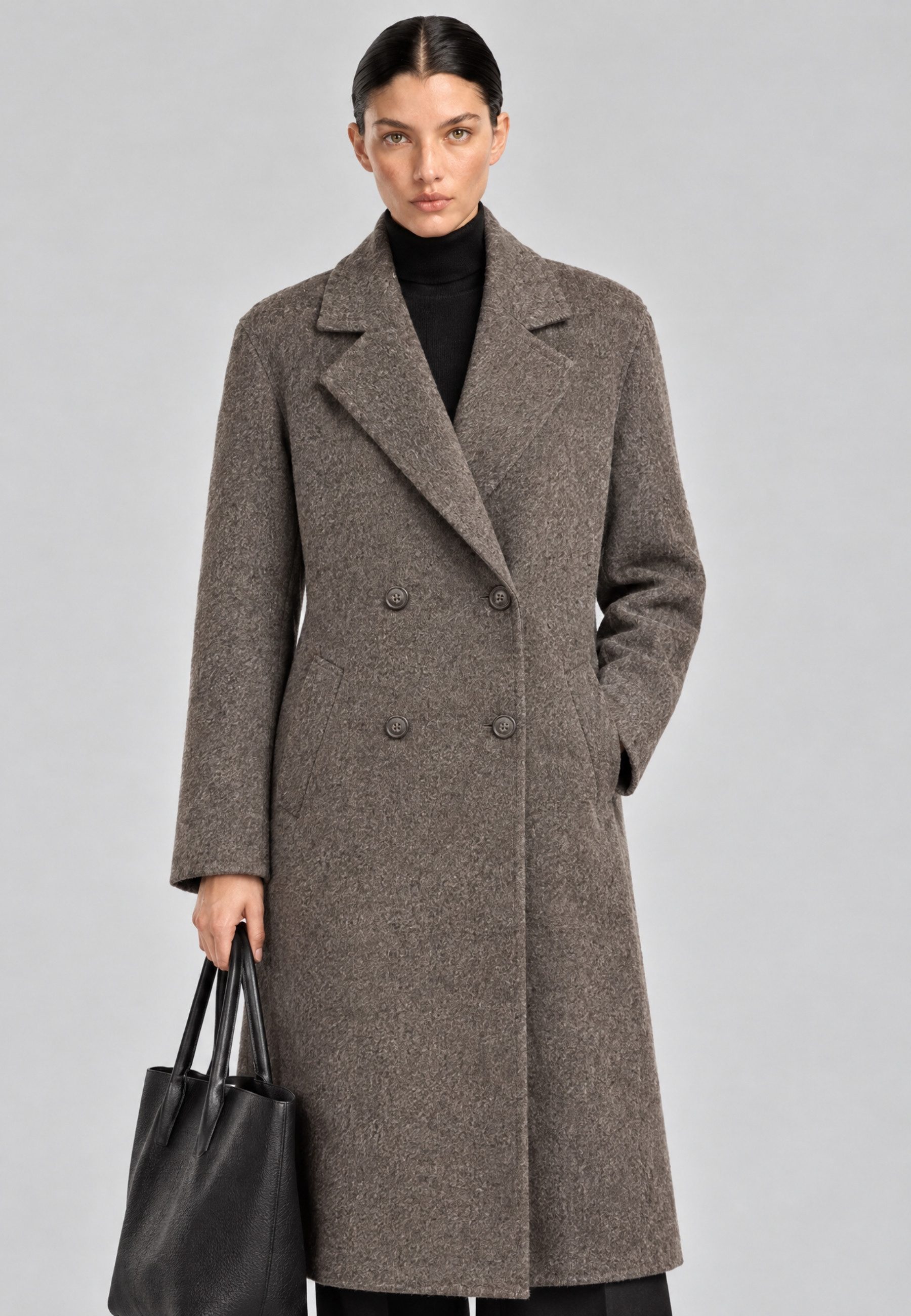 RICANO Wollmantel Vesna Klassischer Damen Oversized Wollmantel