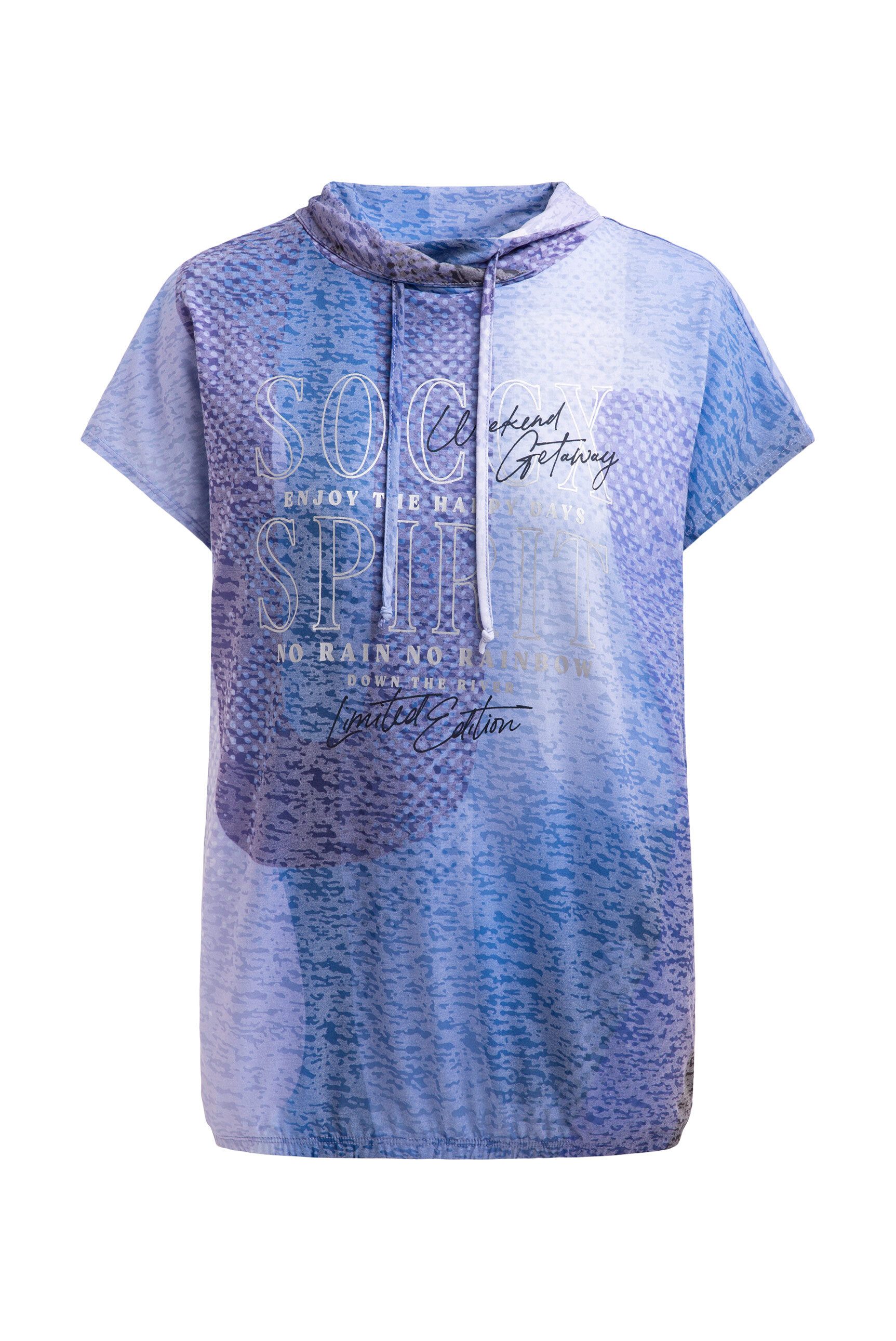 SOCCX Rundhalsshirt mit Gummizug im Saum günstig online kaufen