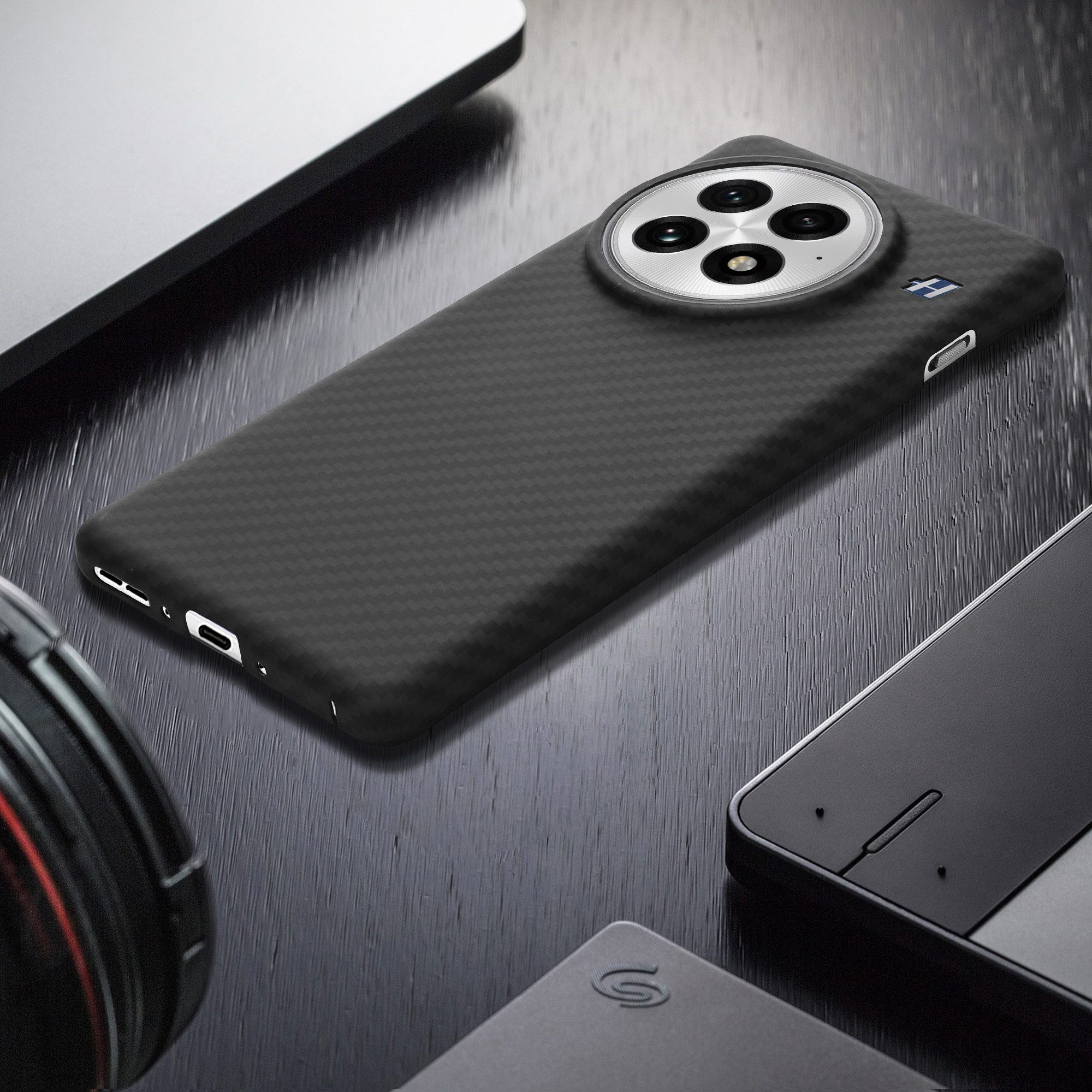 kalibri Handyhülle Hülle für OnePlus 13, Aramid Handy Schutzhülle - Smartphone Cover Case