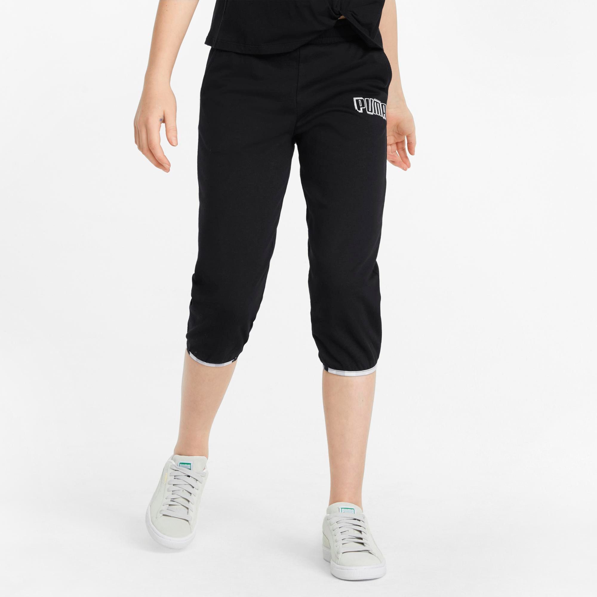 PUMA Trainingshose Puma Mädchen Trainingshose Alpha 3/4 Pants BT cl G 846952