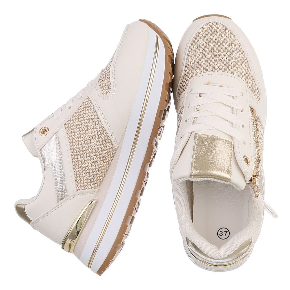 Ital-Design Stylischer Sneaker mit Reißverschluss für Damen Sneaker (912609 günstig online kaufen