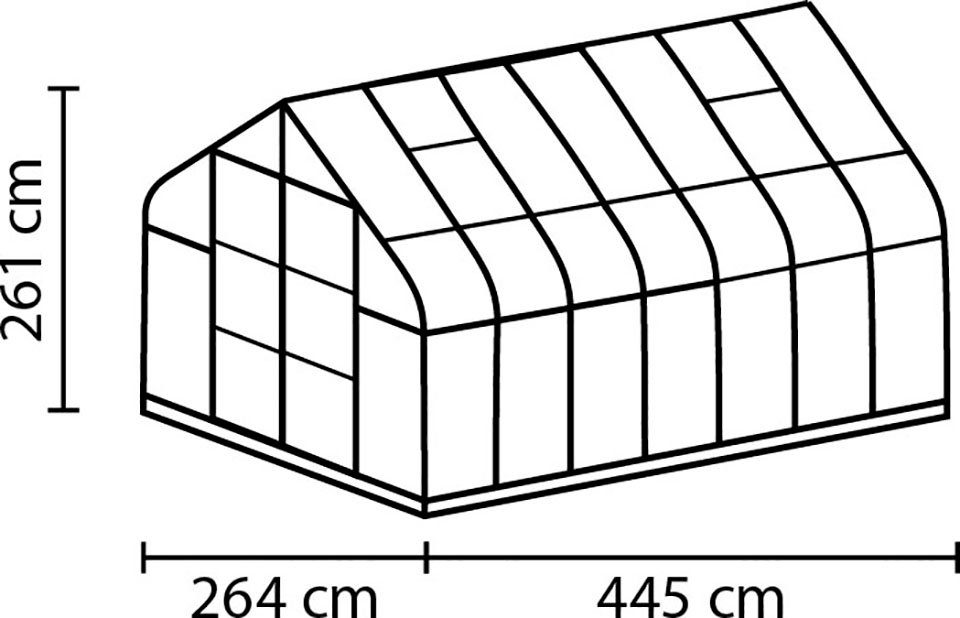 Vitavia Gewächshaus Dione 11500 smaragd...