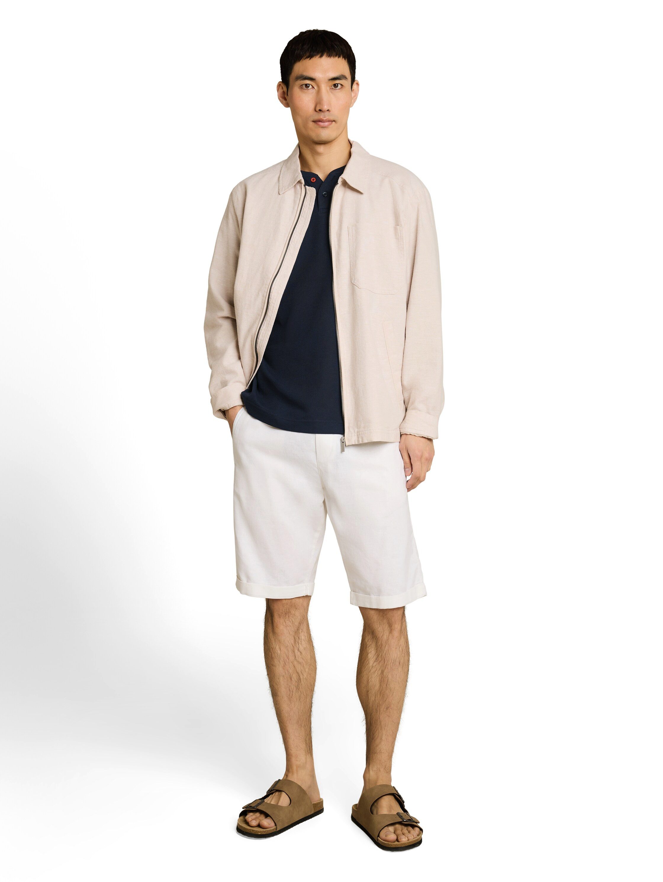 TOM TAILOR Kurzarmshirt Sommershirt mit kurzer Knopfleiste – Bild 4 von 5