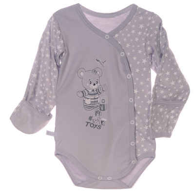 La Bortini Wickelbody Baby und Kinder Body Langarmbody 86 92 98 104