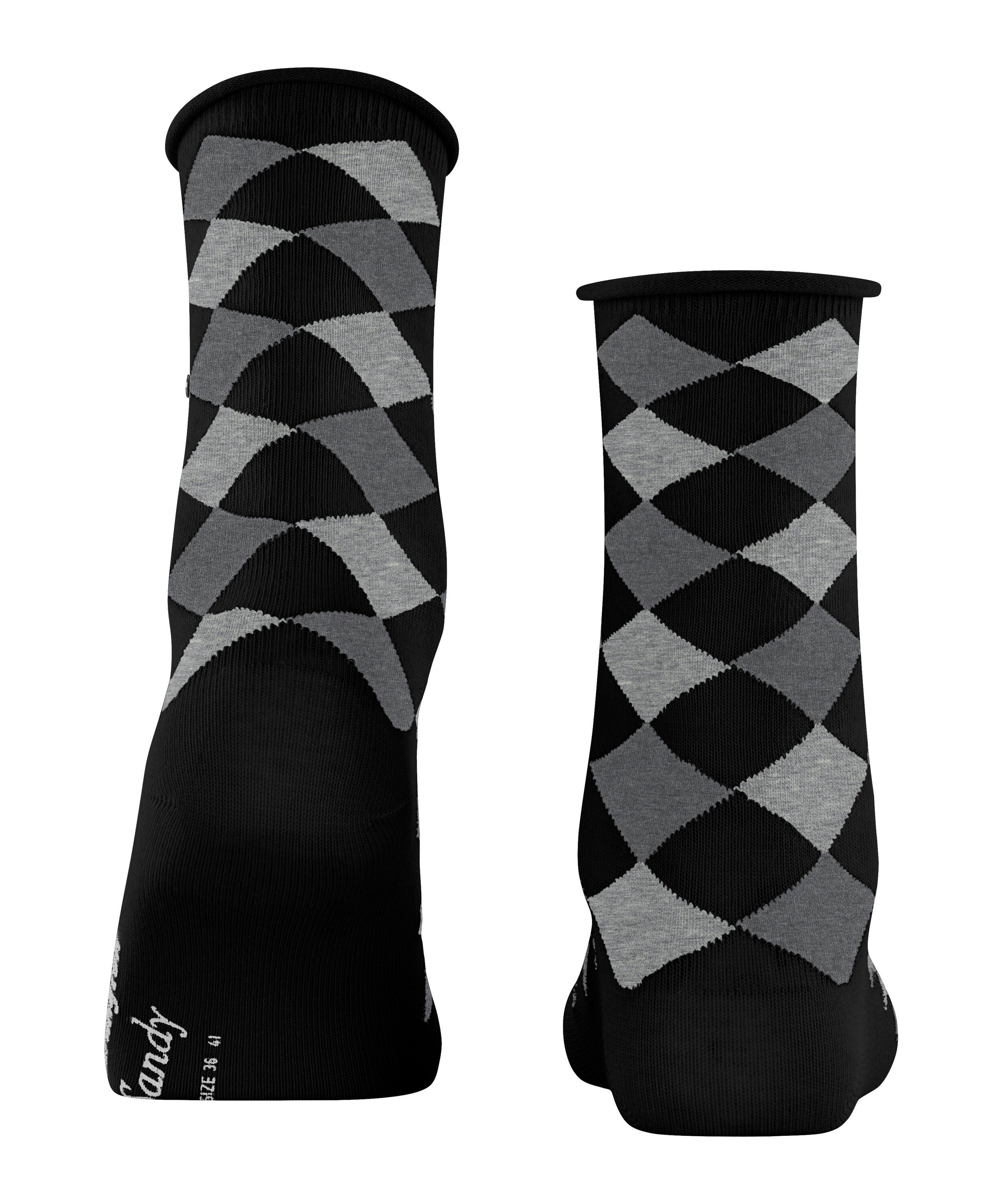 Burlington Kurzsocken Burlington Sandy Damen (1-Paar) mit neu interpretiertem Argyle-Muster