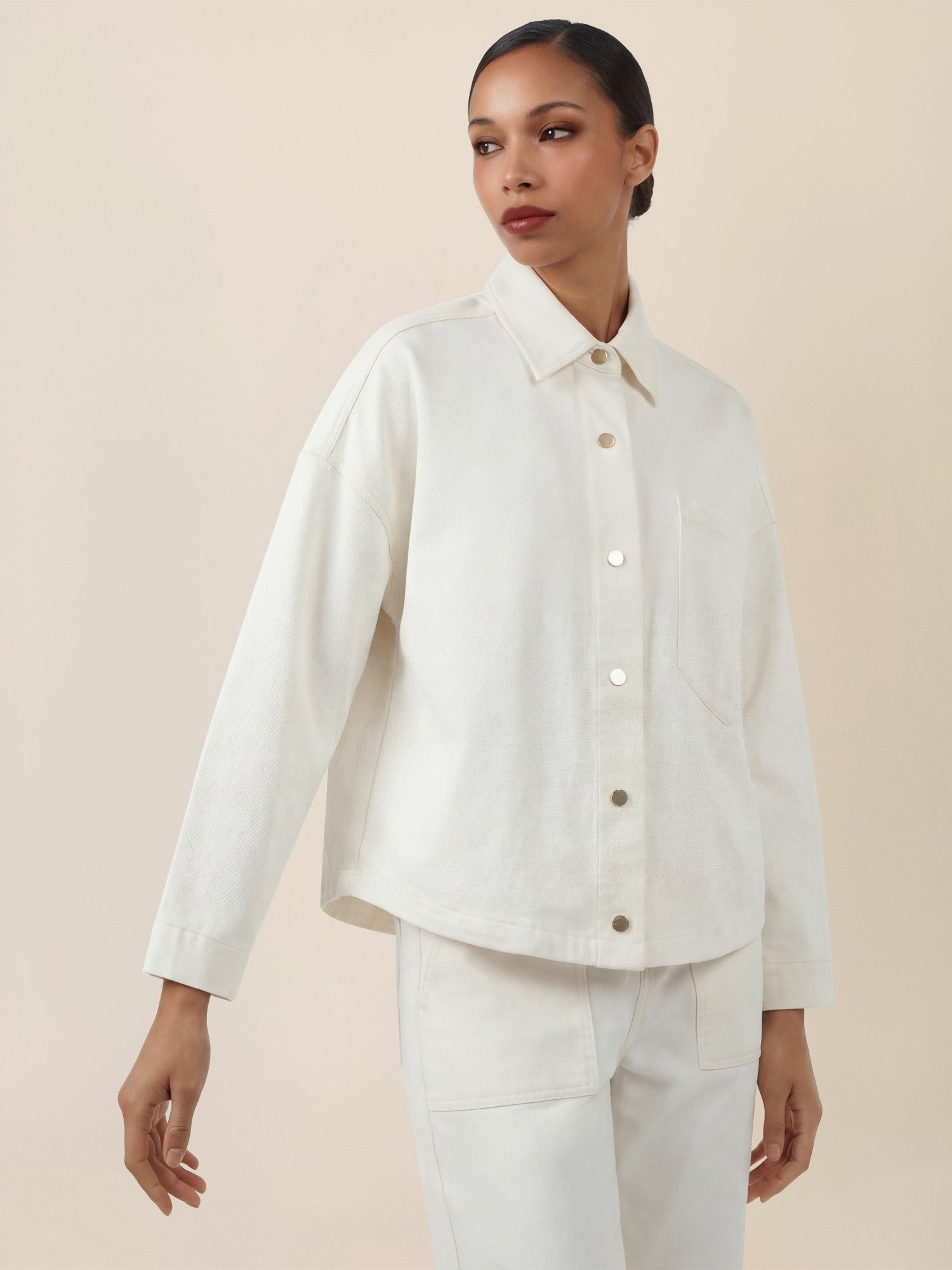 Apart Outdoorjacke mit Kontrastnähten