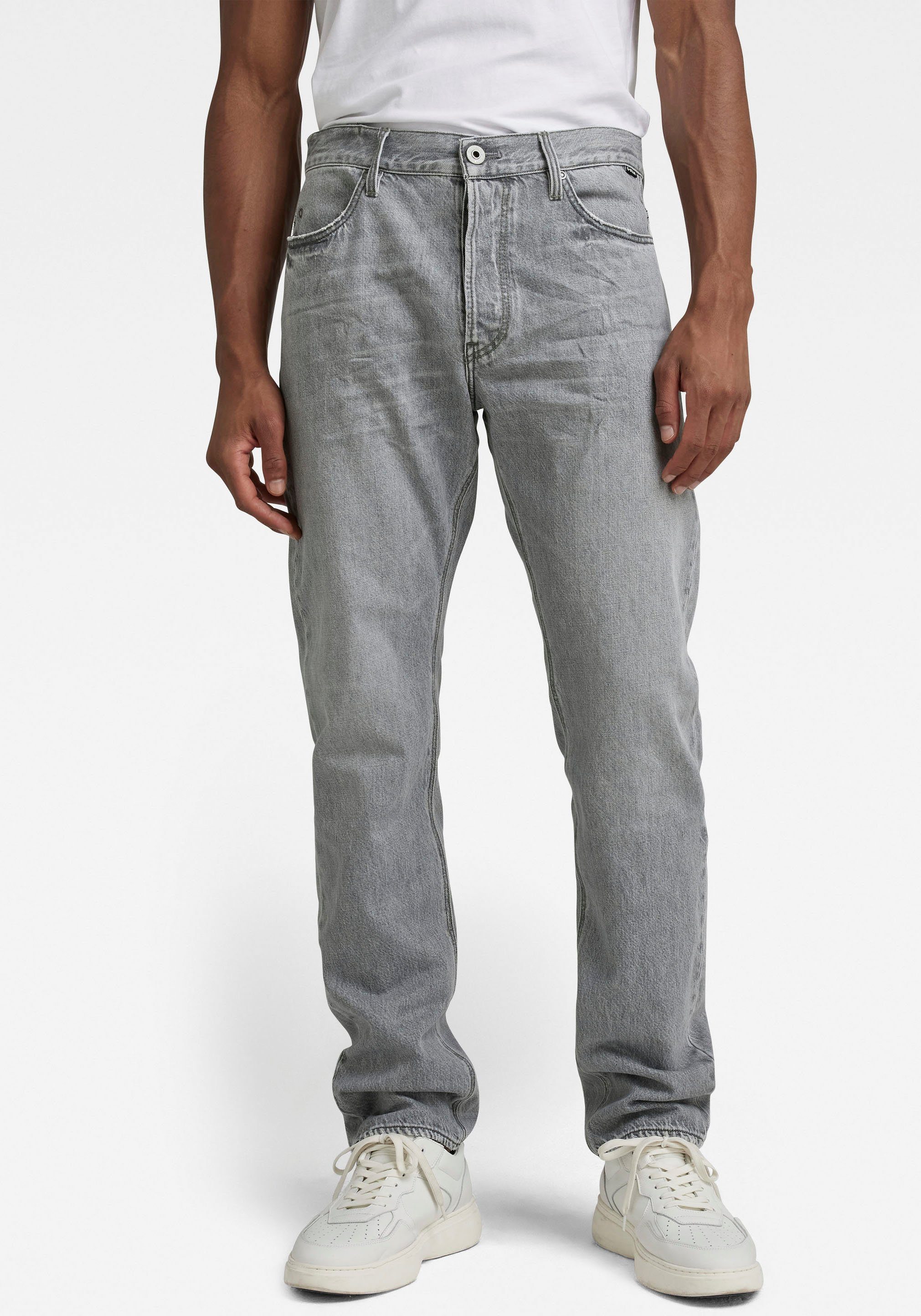 G-Star RAW Straight-Jeans Triple A Straight faded grey limestone