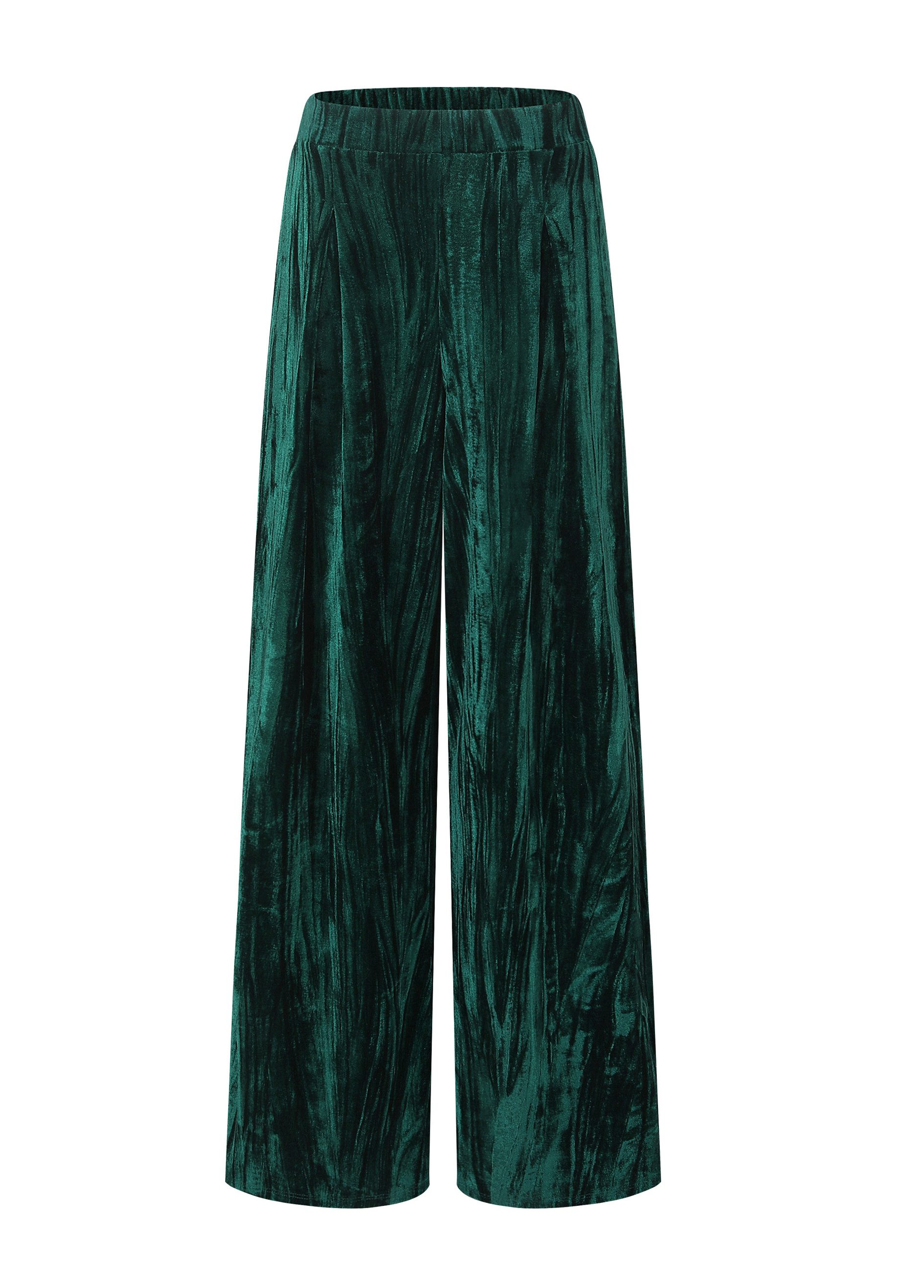 SASSYCLASSY Stoffhose Elegante Weit geschnittene Hose günstig online kaufen