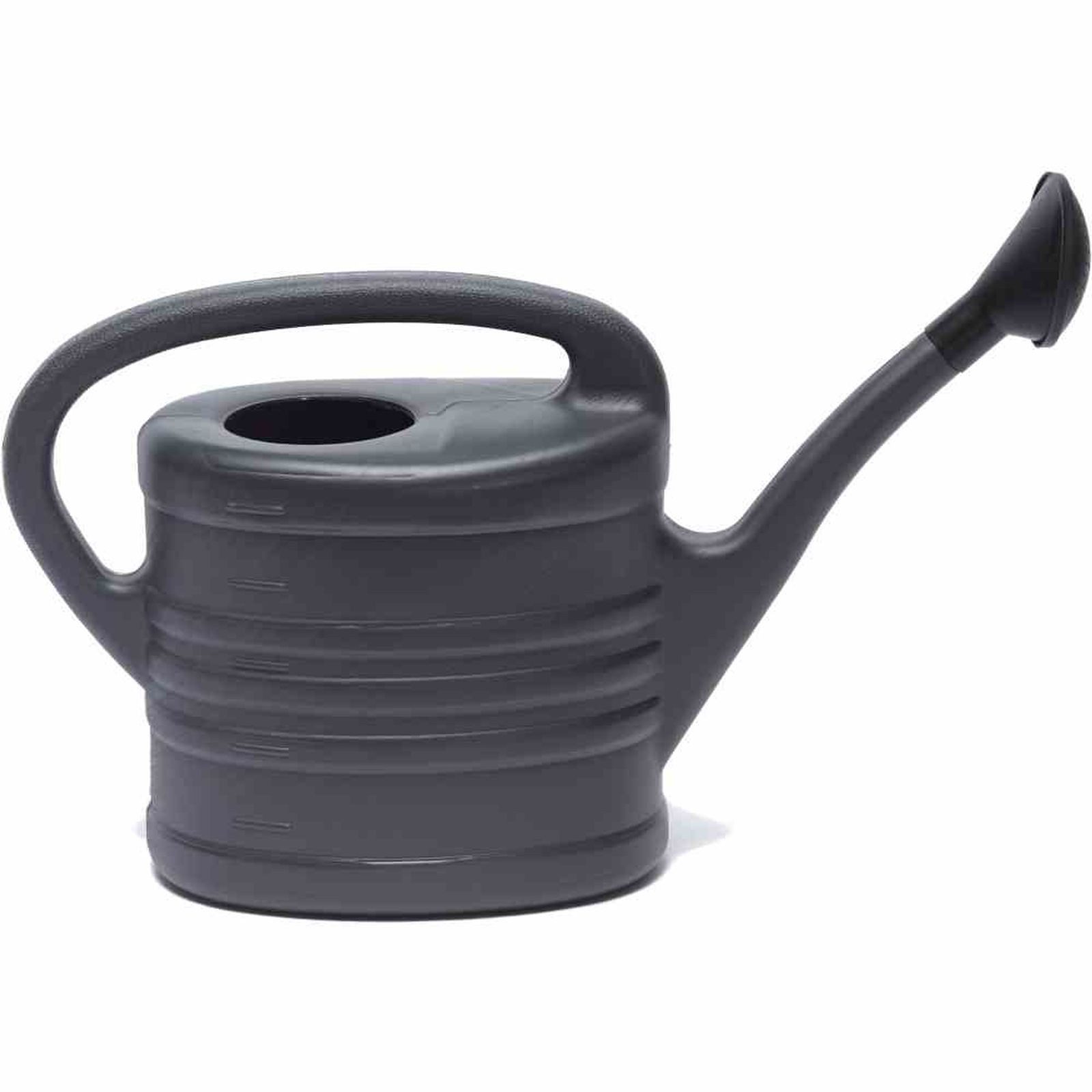 Gießkanne Gießkanne 5l anthrazit Kunststoff mit Brause ergonomisch robust