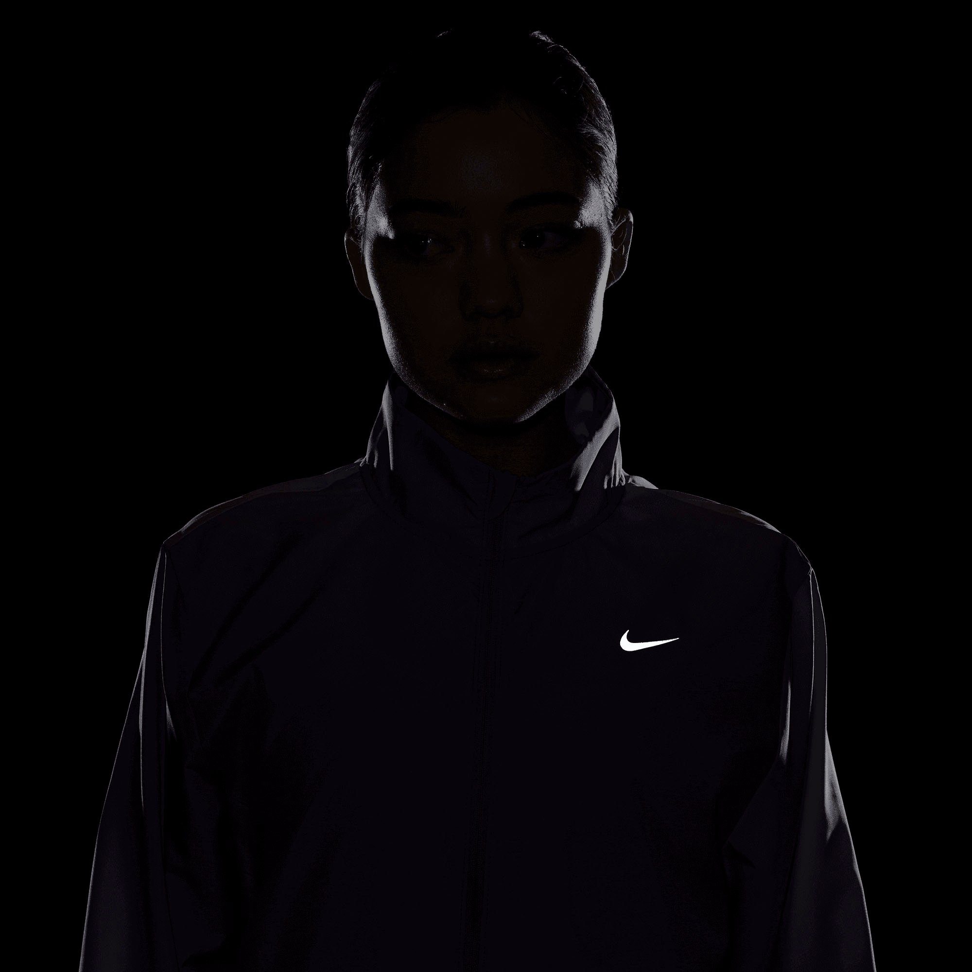 Nike Laufjacke Dri-FIT Women's Run Running Printed Jacket lila Swoosh