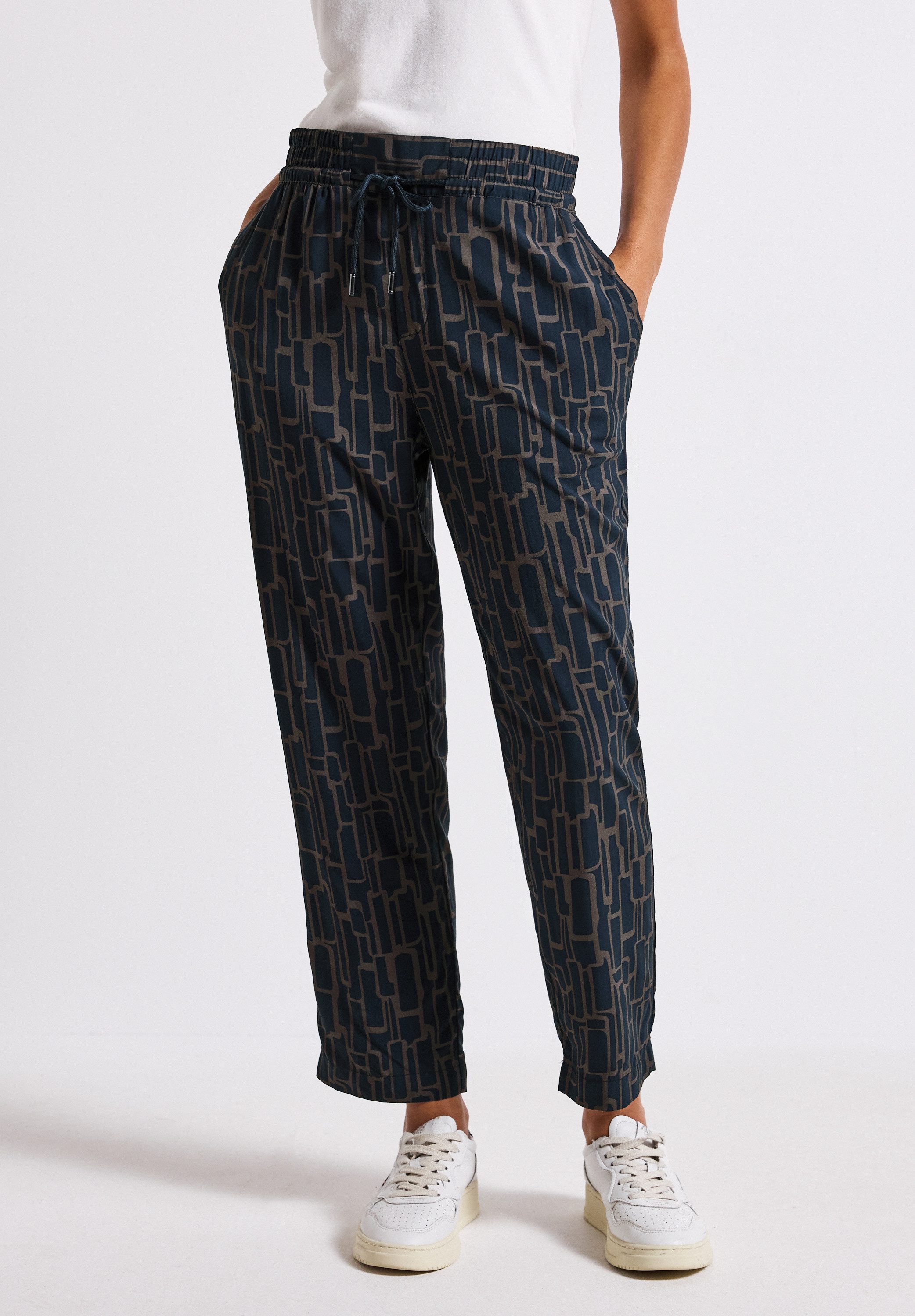 STREET ONE Jerseyhose, Middle Waist günstig online kaufen