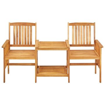 vidaXL Gartenlounge-Set Gartenstühle mit Teetisch und Kissen Akazie Massivholz, (1-tlg)