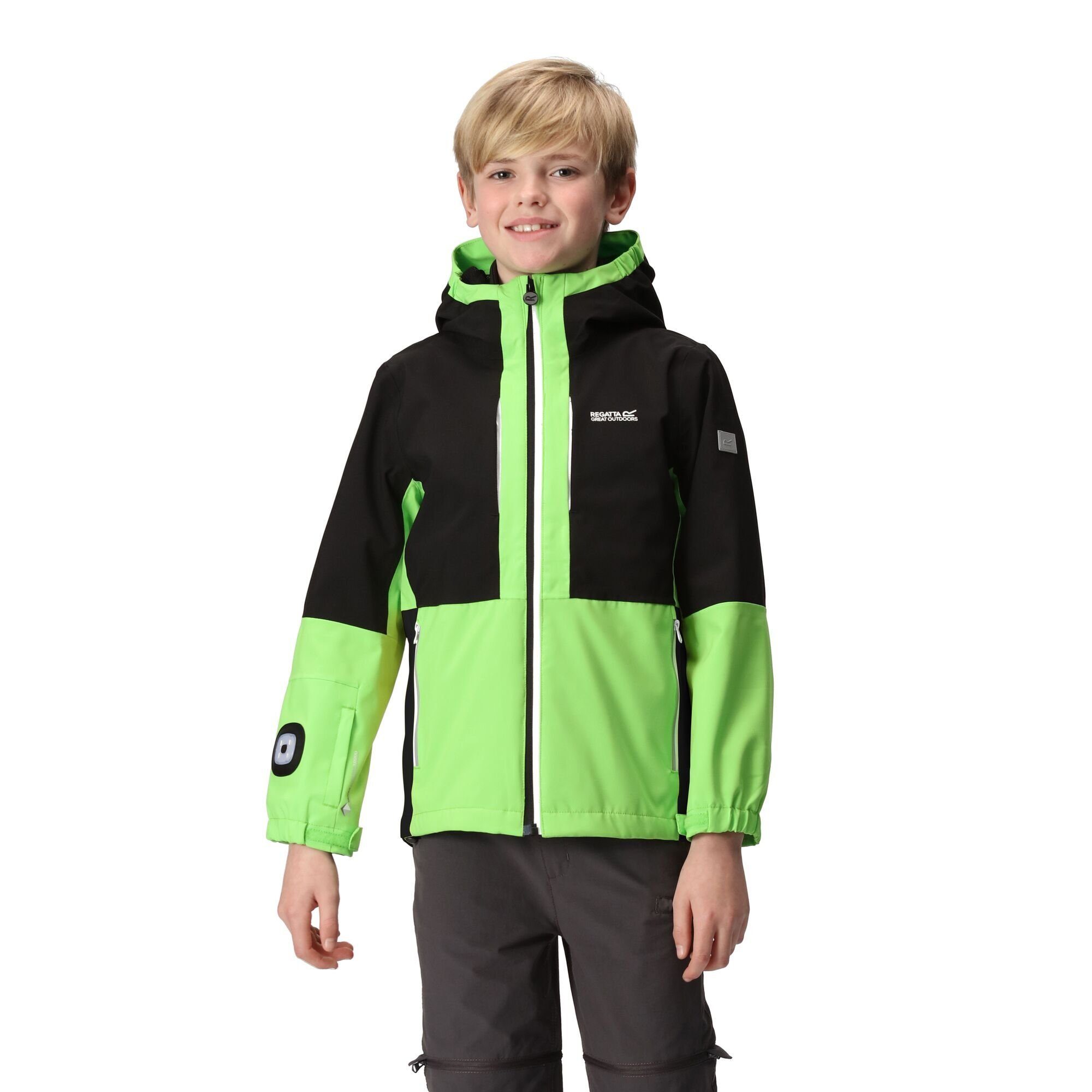 Hydrate Kinder, 15.000mm VIII JasmnGrn/Blk Funktionsjacke Wassersäule Regatta für